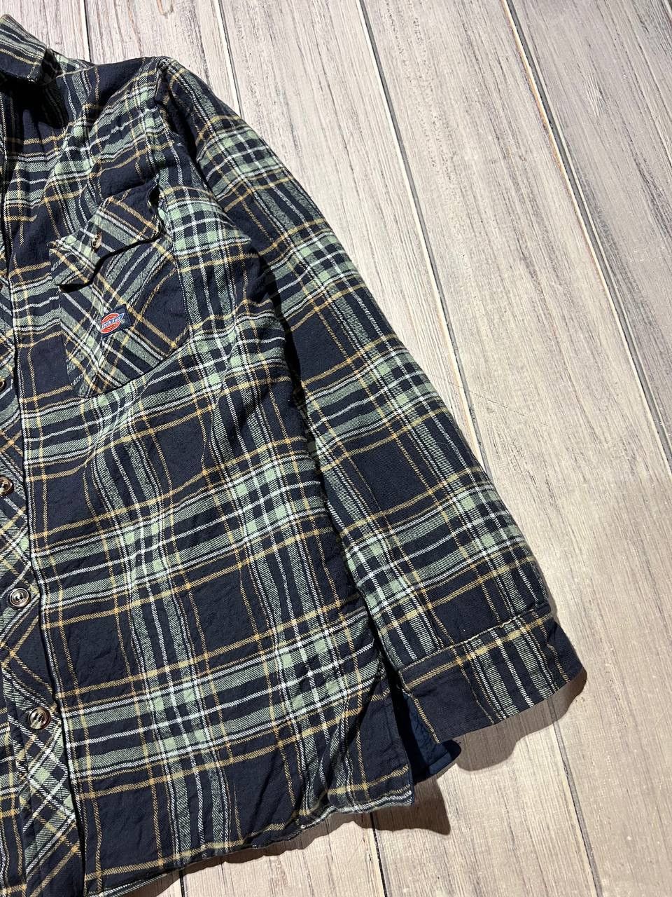 Dickies Vintage Dickies Flannel Plaid Shirt Long Sleeve Buttons Size US L / EU 52-54 / 3 - 8 Thumbnail