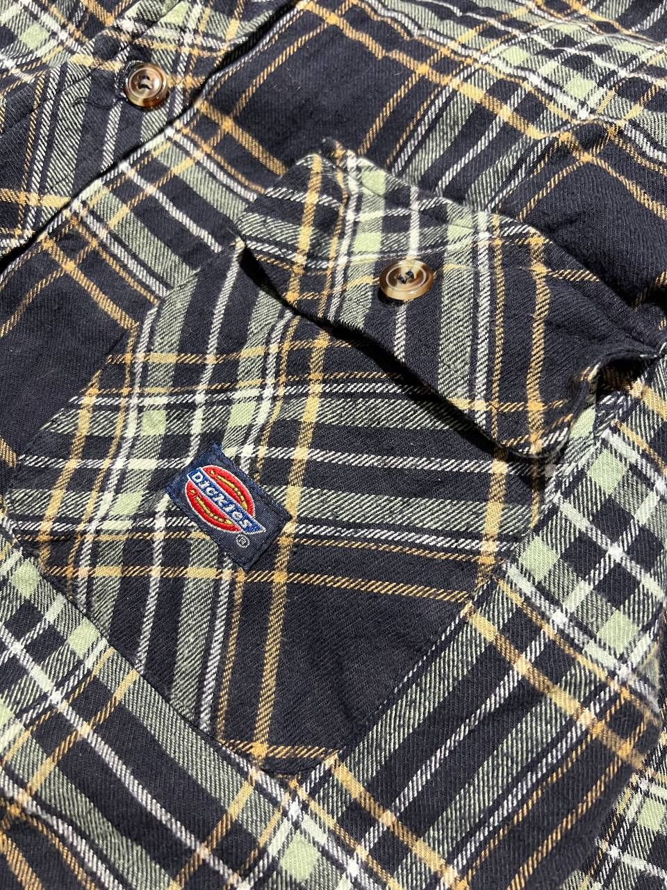 Dickies Vintage Dickies Flannel Plaid Shirt Long Sleeve Buttons Size US L / EU 52-54 / 3 - 3 Thumbnail