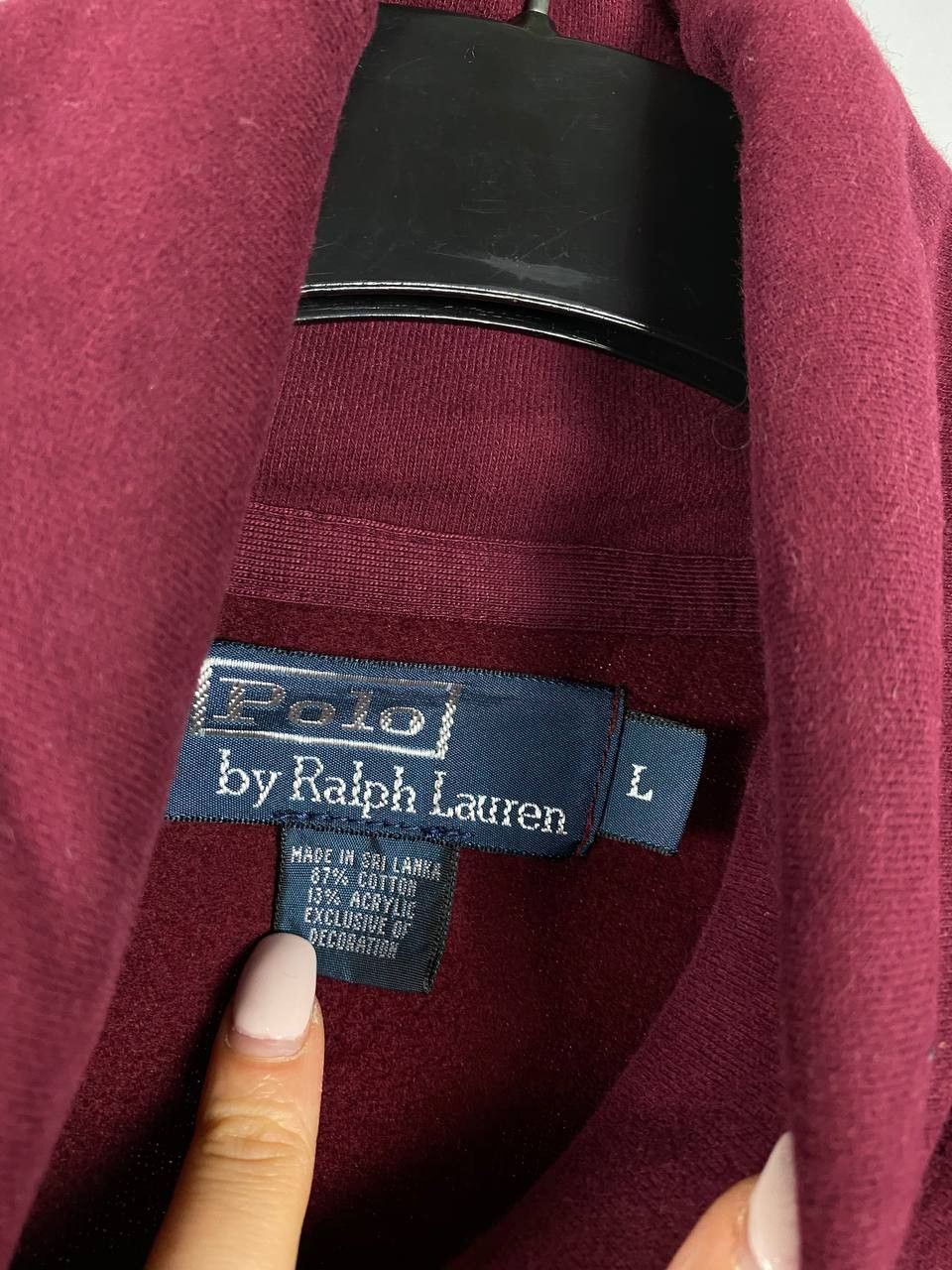 Polo Ralph Lauren Polo Ralph Lauren sweatshirt burgundy size L Size US L / EU 52-54 / 3 - 3 Thumbnail