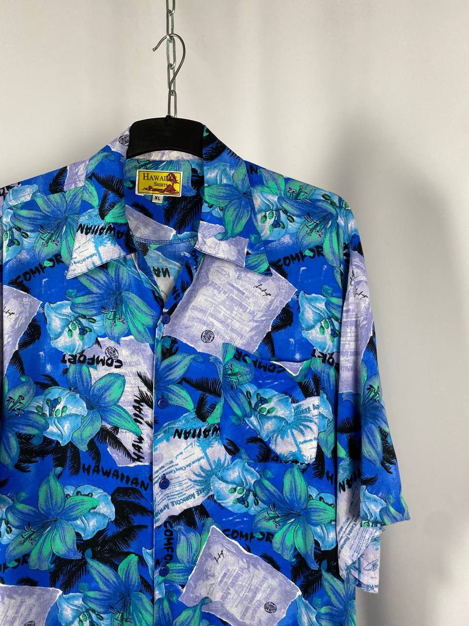 Vintage Hawaiian shirts vintage blue shorts sleeve size XL Size US XXL / EU 58 / 5 - 2 Thumbnail