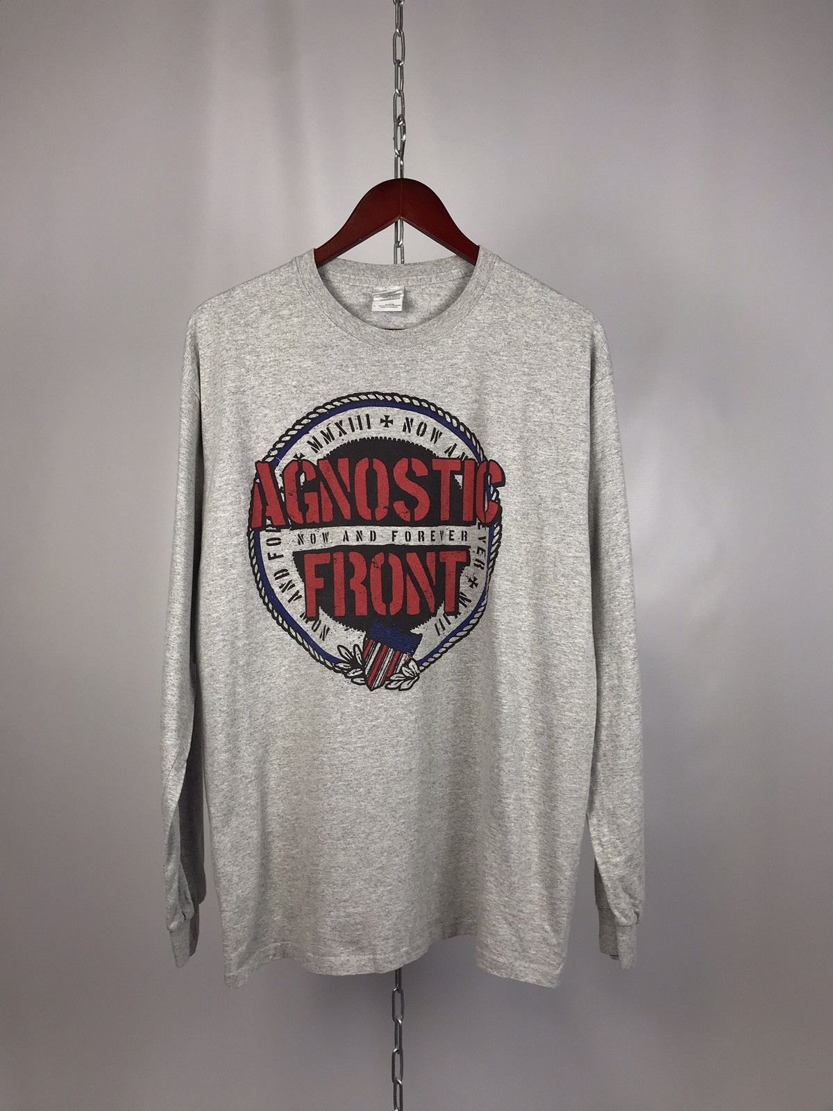 Band Tees Agnostic Front vintage rock band longsleeve Size US L / EU 52-54 / 3 - 1 Thumbnail