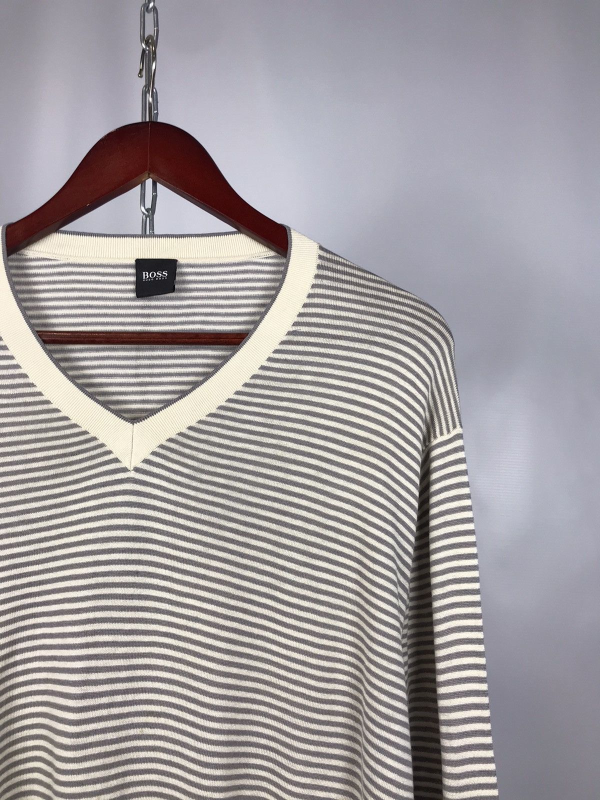 Hugo Boss Hugo Boss luxury streetwear stripes sweatshirt Size US XXL / EU 58 / 5 - 2 Thumbnail