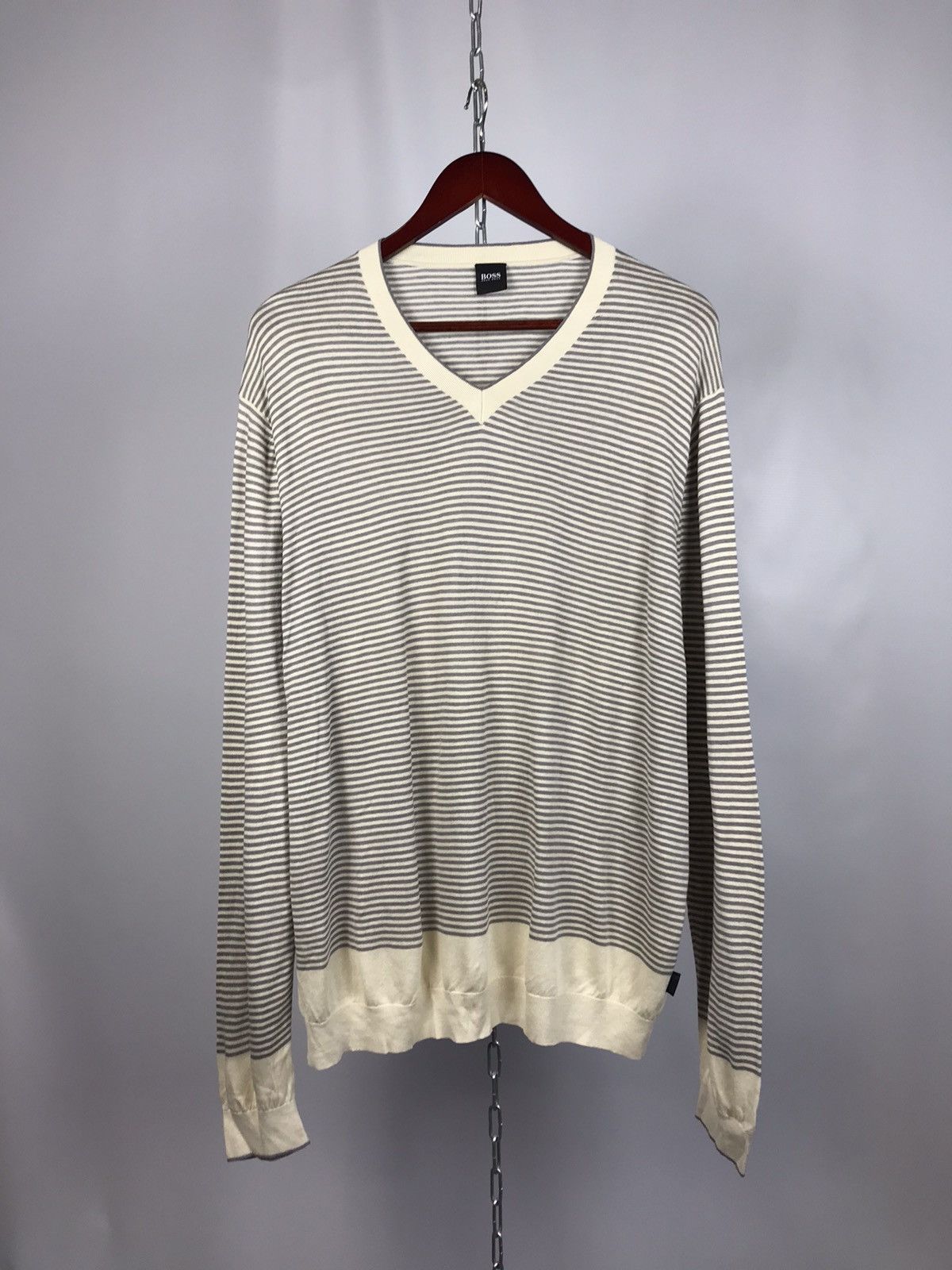 Hugo Boss Hugo Boss luxury streetwear stripes sweatshirt Size US XXL / EU 58 / 5 - 1 Thumbnail