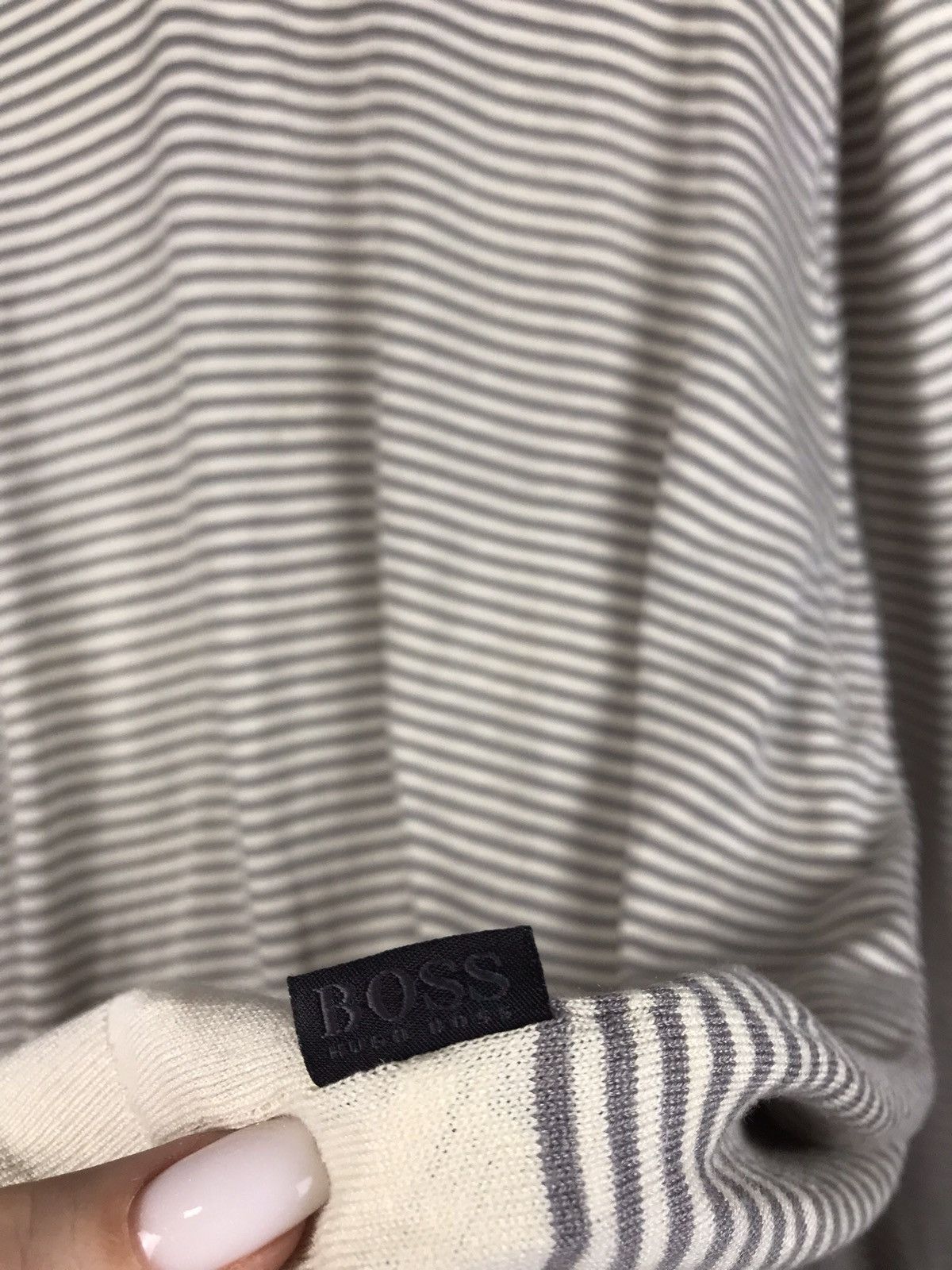 Hugo Boss Hugo Boss luxury streetwear stripes sweatshirt Size US XXL / EU 58 / 5 - 5 Thumbnail