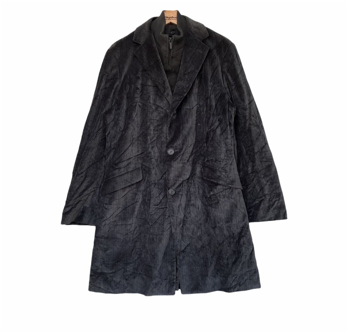 Adolfo Dominguez Adolfo Dominguez Double Collar Velvet Parkas/Trench Coat Size US L / EU 52-54 / 3 - 1 Thumbnail