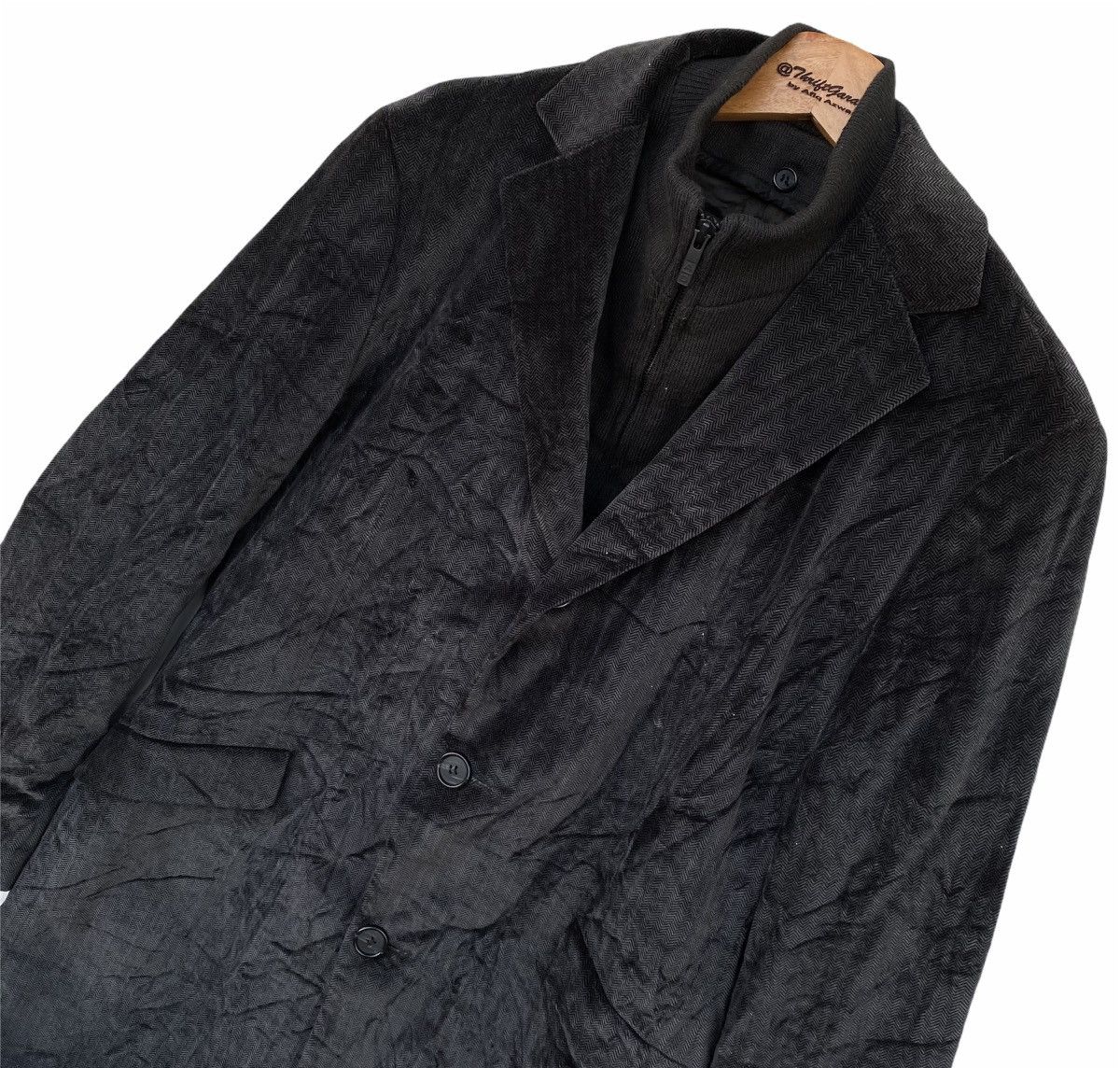 Adolfo Dominguez Adolfo Dominguez Double Collar Velvet Parkas/Trench Coat Size US L / EU 52-54 / 3 - 3 Thumbnail