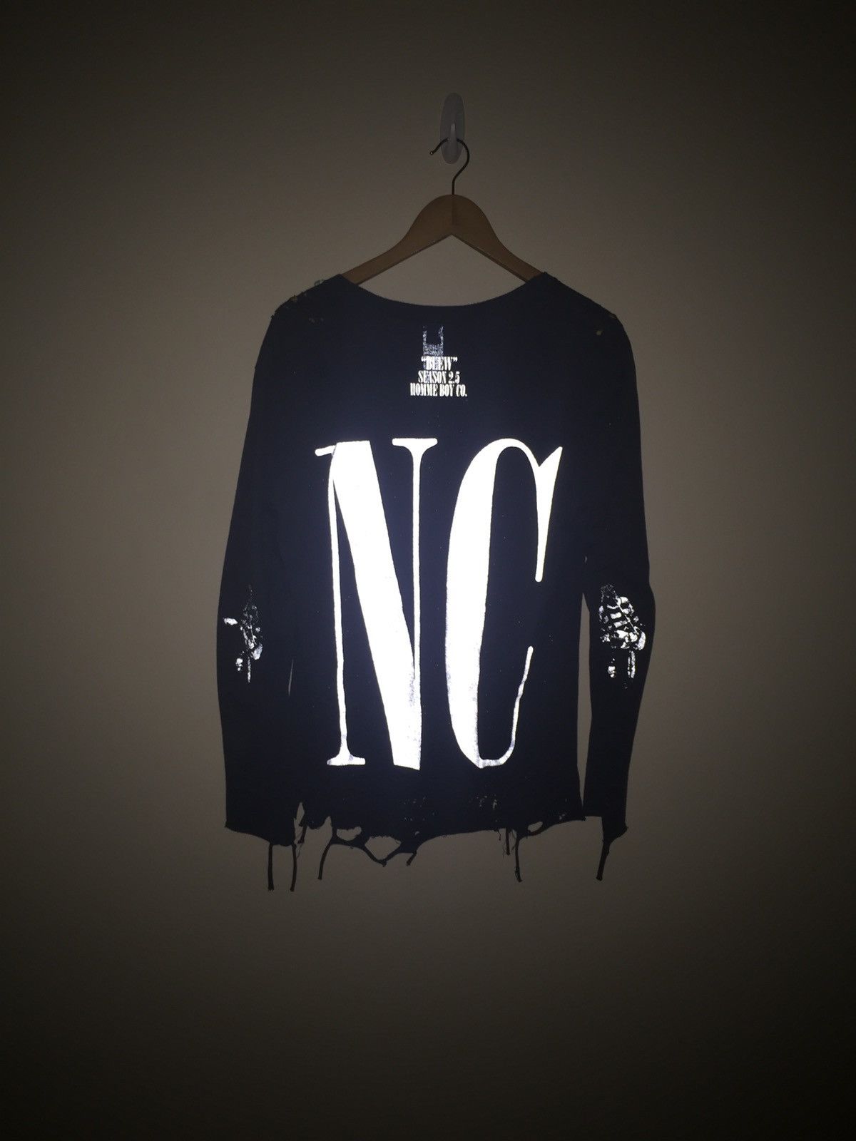 HOMME BOY CO. Distressed Negative Creep long sleeve Size US S / EU 44-46 / 1 - 3 Thumbnail