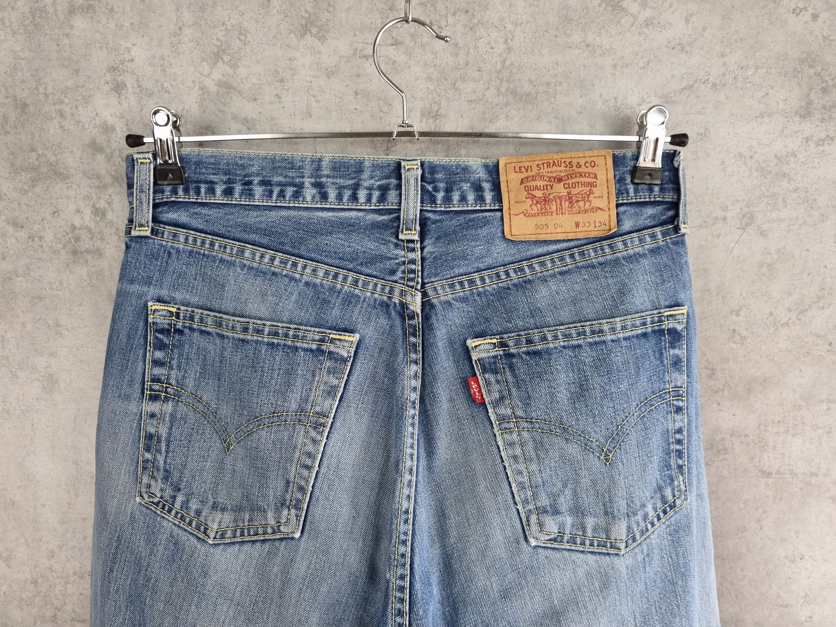 LVC × Levi's × Levi's Vintage Clothing 1998 Faded Levis 505 Thrashed Jeans CHROME HEARTS style Size US 32 / EU 48 - 6 Thumbnail
