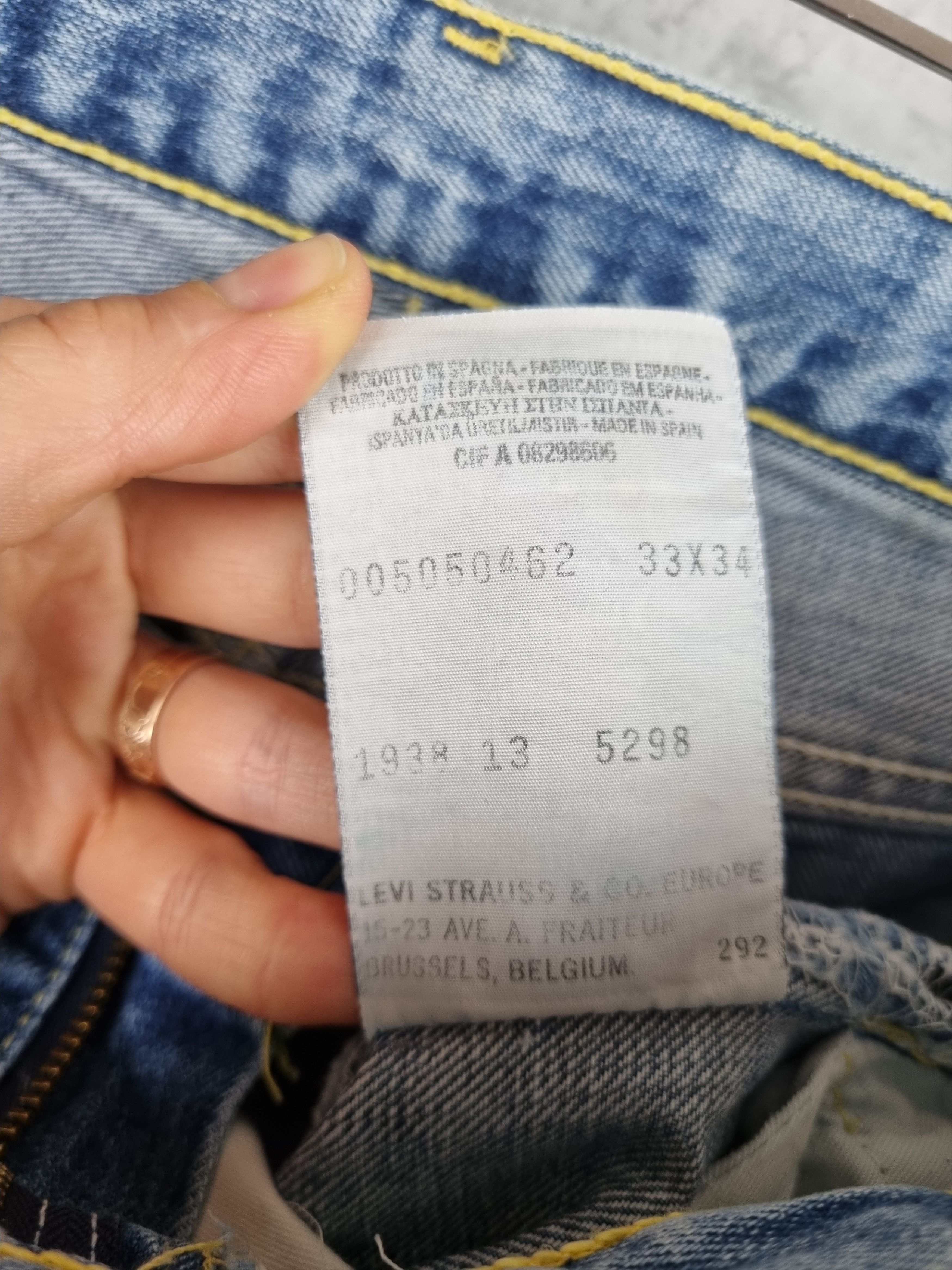 LVC × Levi's × Levi's Vintage Clothing 1998 Faded Levis 505 Thrashed Jeans CHROME HEARTS style Size US 32 / EU 48 - 12 Thumbnail