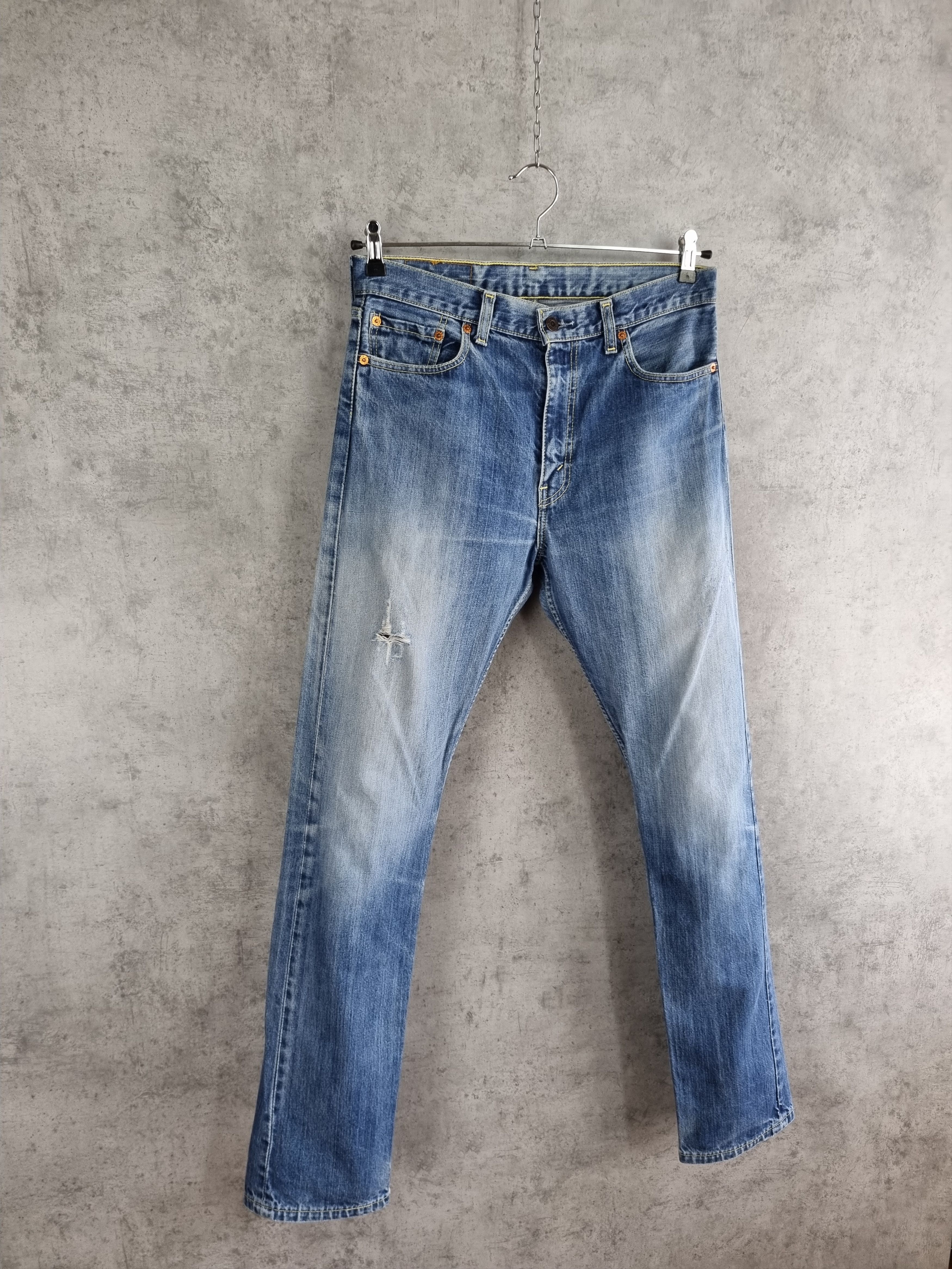 LVC × Levi's × Levi's Vintage Clothing 1998 Faded Levis 505 Thrashed Jeans CHROME HEARTS style Size US 32 / EU 48 - 20 Thumbnail