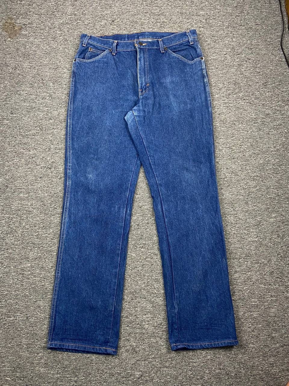 Dickies Vintage Dickies Carpenter Pant Distressed Jeans Light Wash Size US 37 - 1 Thumbnail