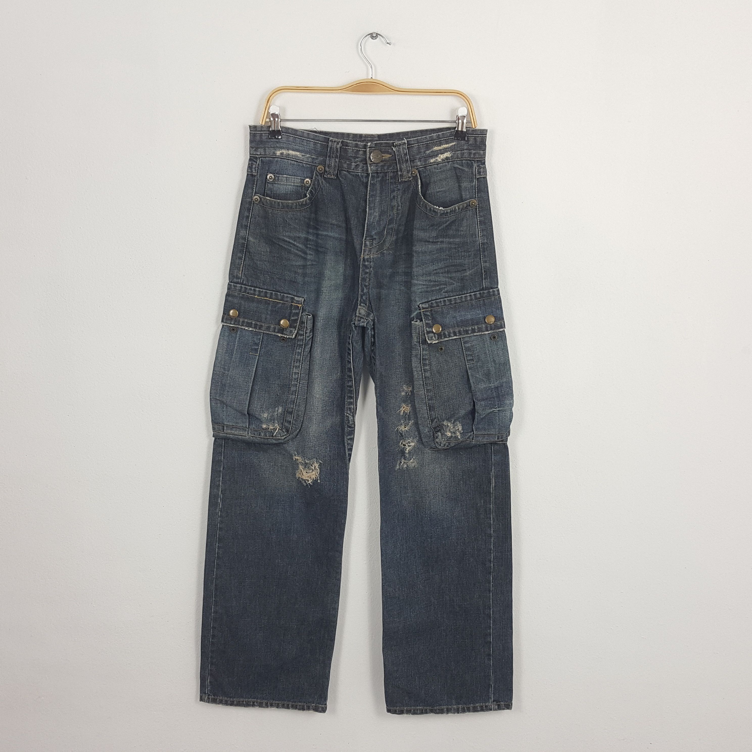 Vintage DOHC Japanese Brand Style Cargo Jeans Pants cp2