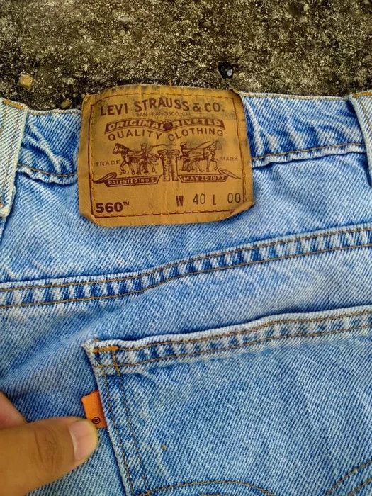 Levi's × Vintage VTG 90s 560 ORANGE TAB LEVIS SHORT DENIM PANTS SIZE 40 Size US 40 / EU 56 - 6 Thumbnail