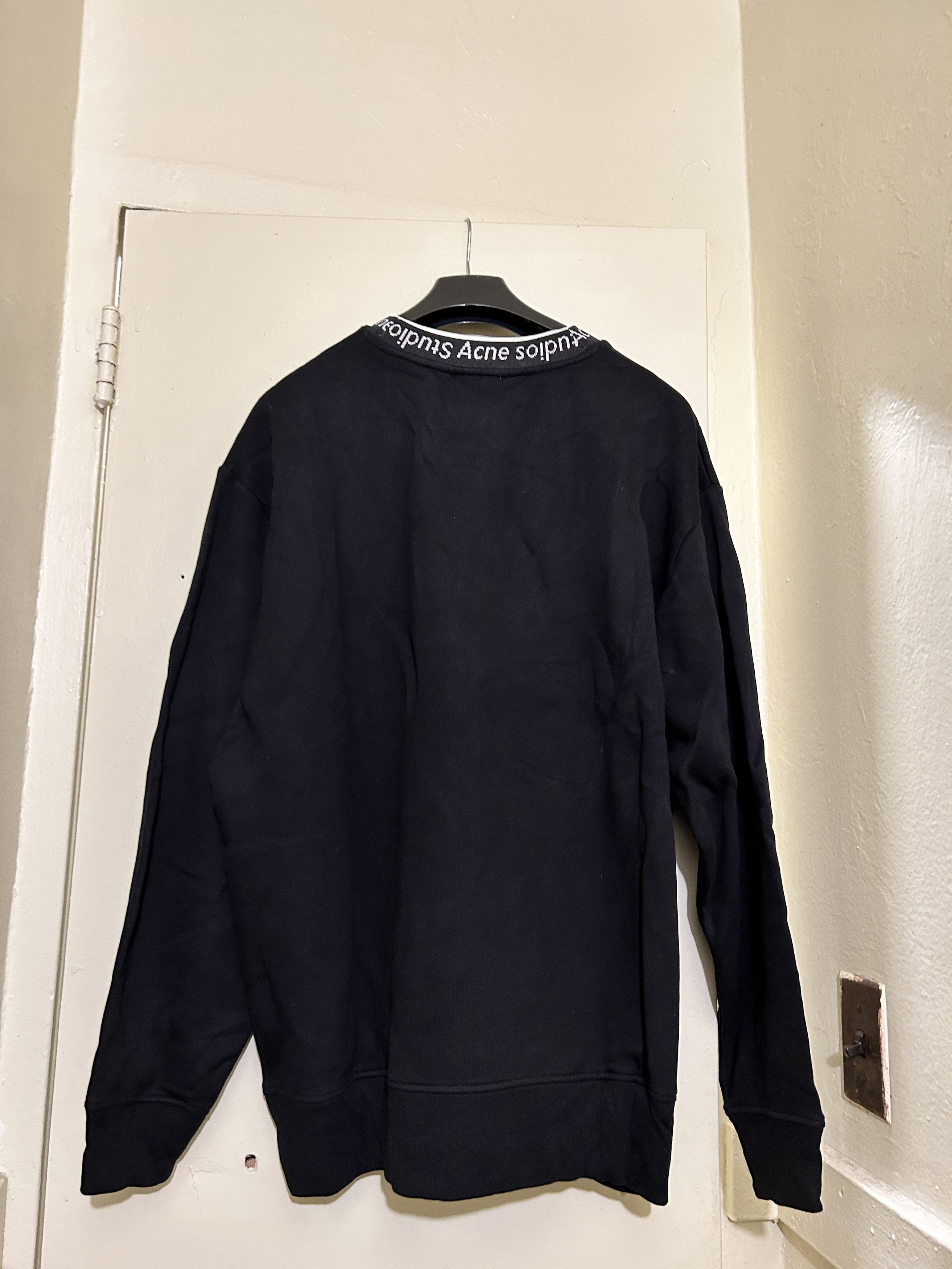 Acne Studios Acne Studios FULTON logo sweatshirt black Size US L / EU 52-54 / 3 - 8 Thumbnail