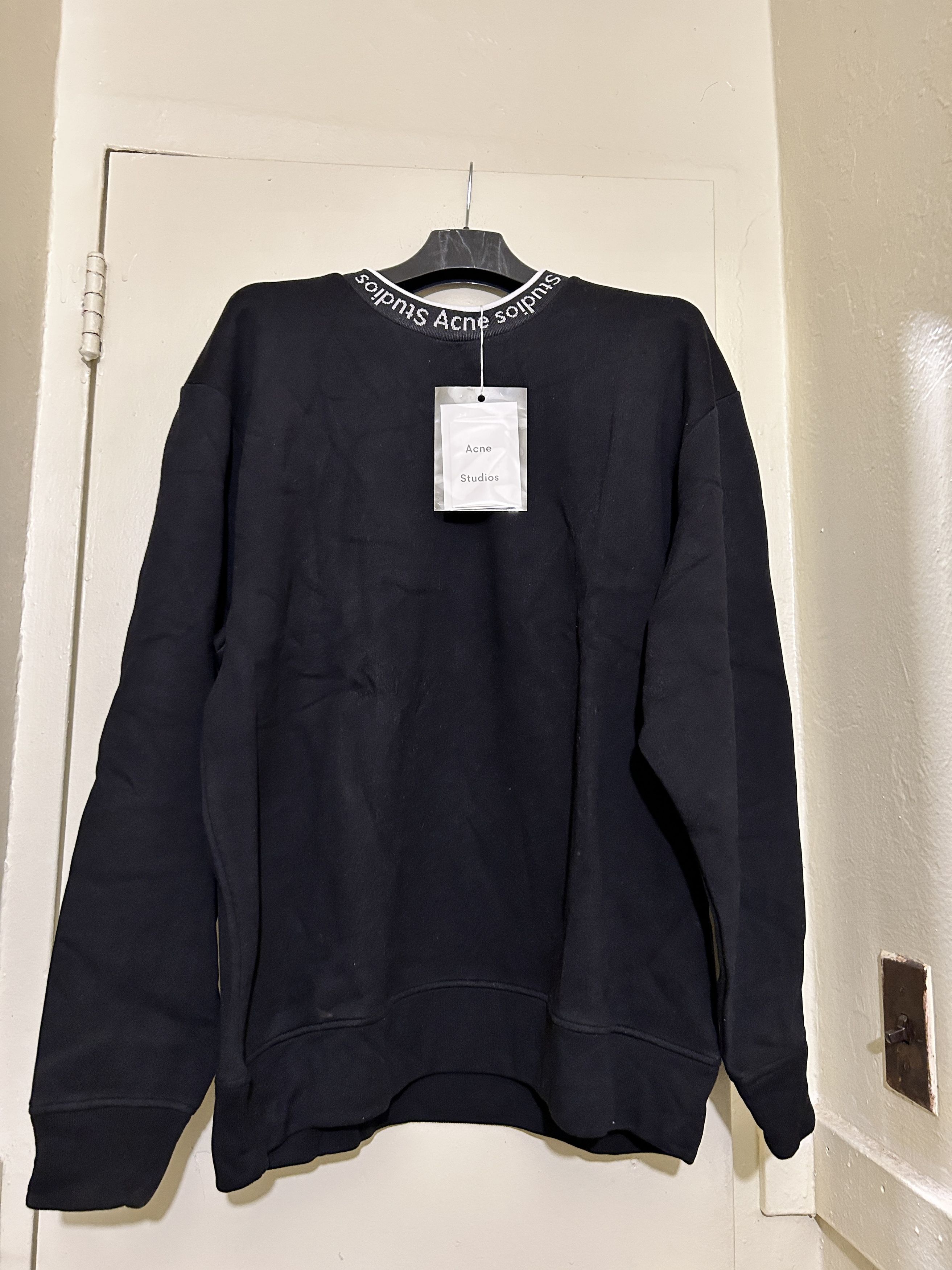Acne Studios Acne Studios FULTON logo sweatshirt black Size US L / EU 52-54 / 3 - 3 Thumbnail