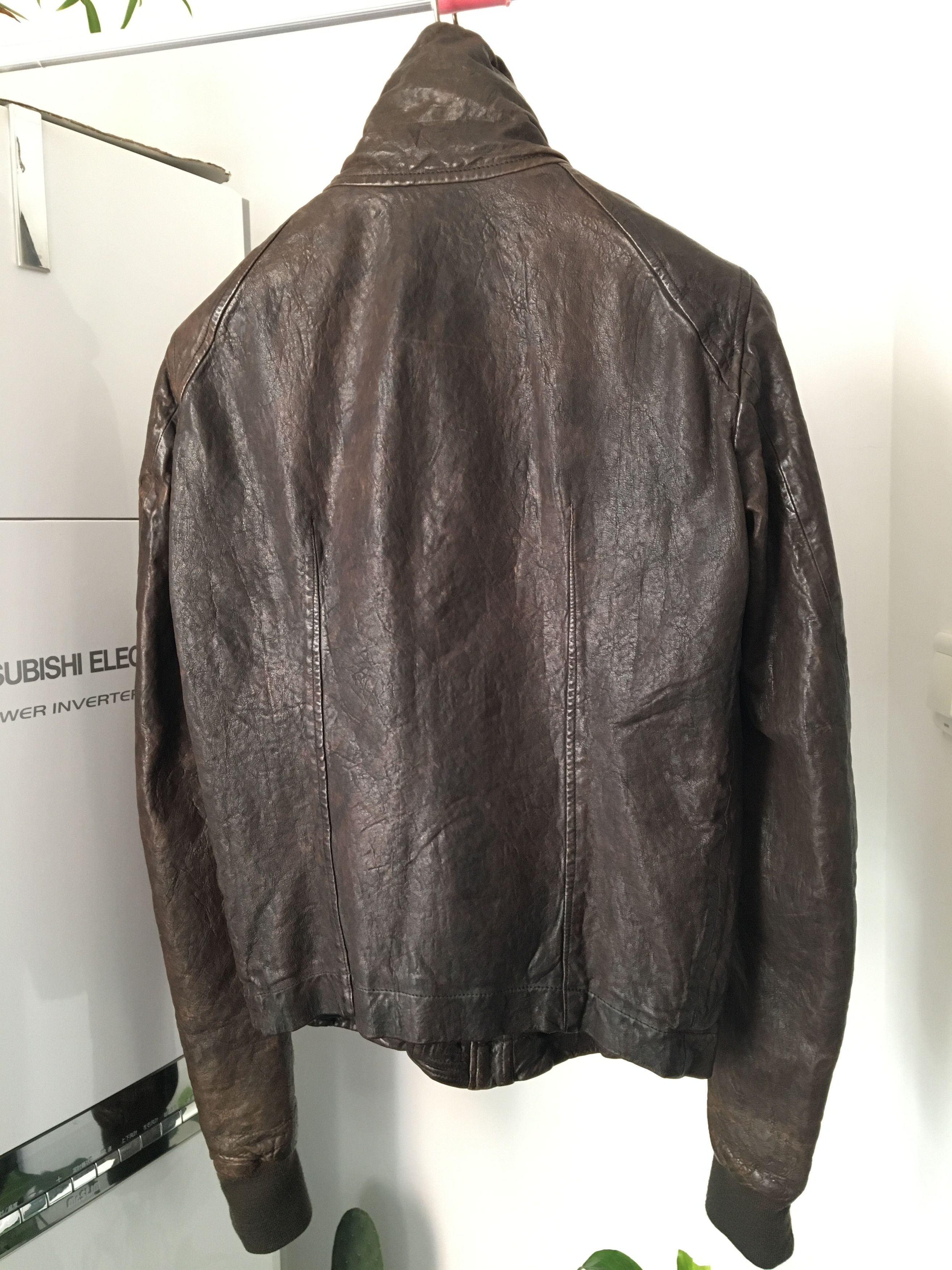 Rick Owens blistered lamb leather New Wool Jacket Size US S / EU 44-46 / 1 - 4 Thumbnail