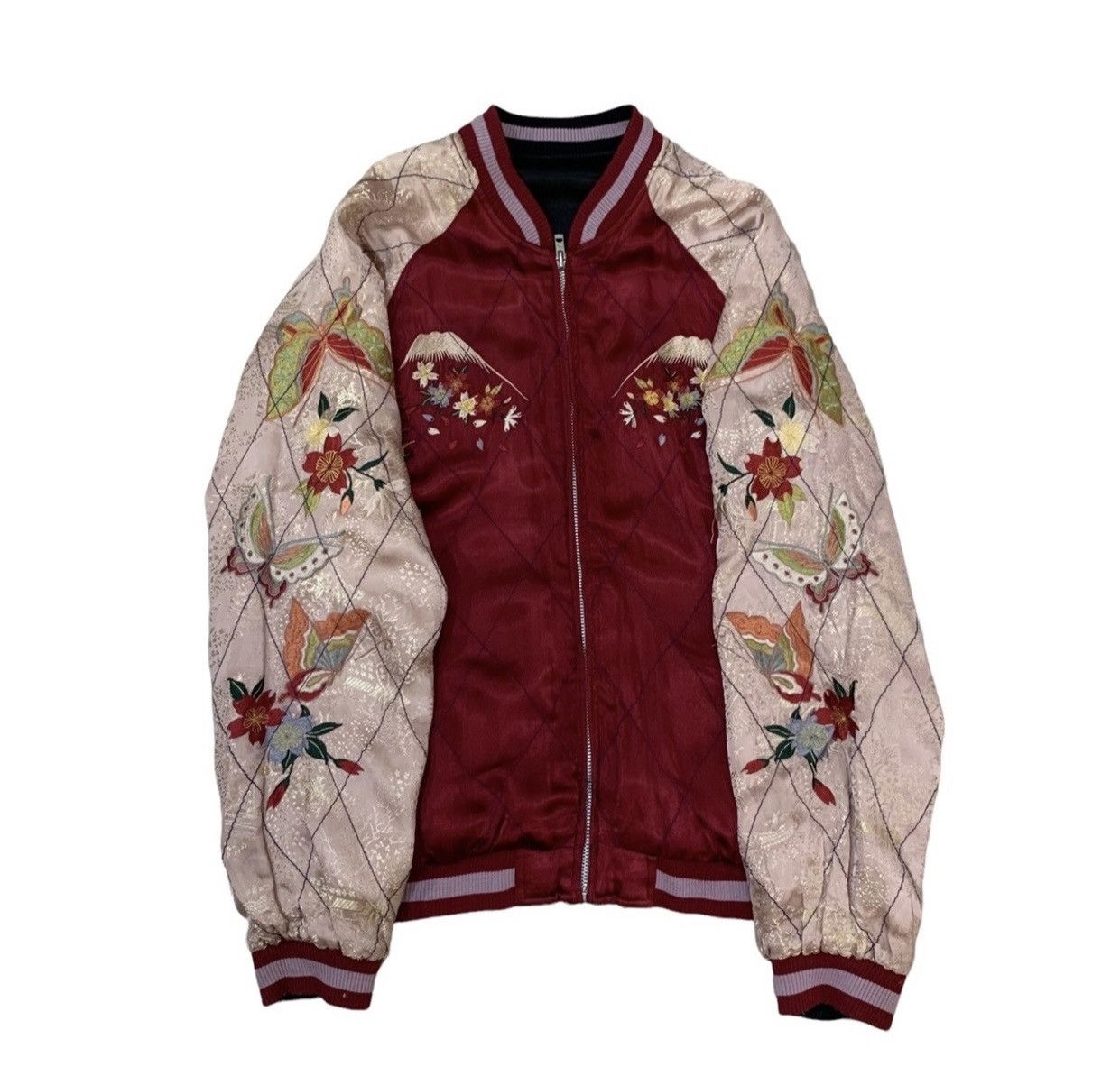 Japanese Brand 🔥VTG SUKAJAN SOUVENIR REVERSIBLE JAPAN CLASIC SCRIPT JACKET Size US S / EU 44-46 / 1 - 3 Thumbnail