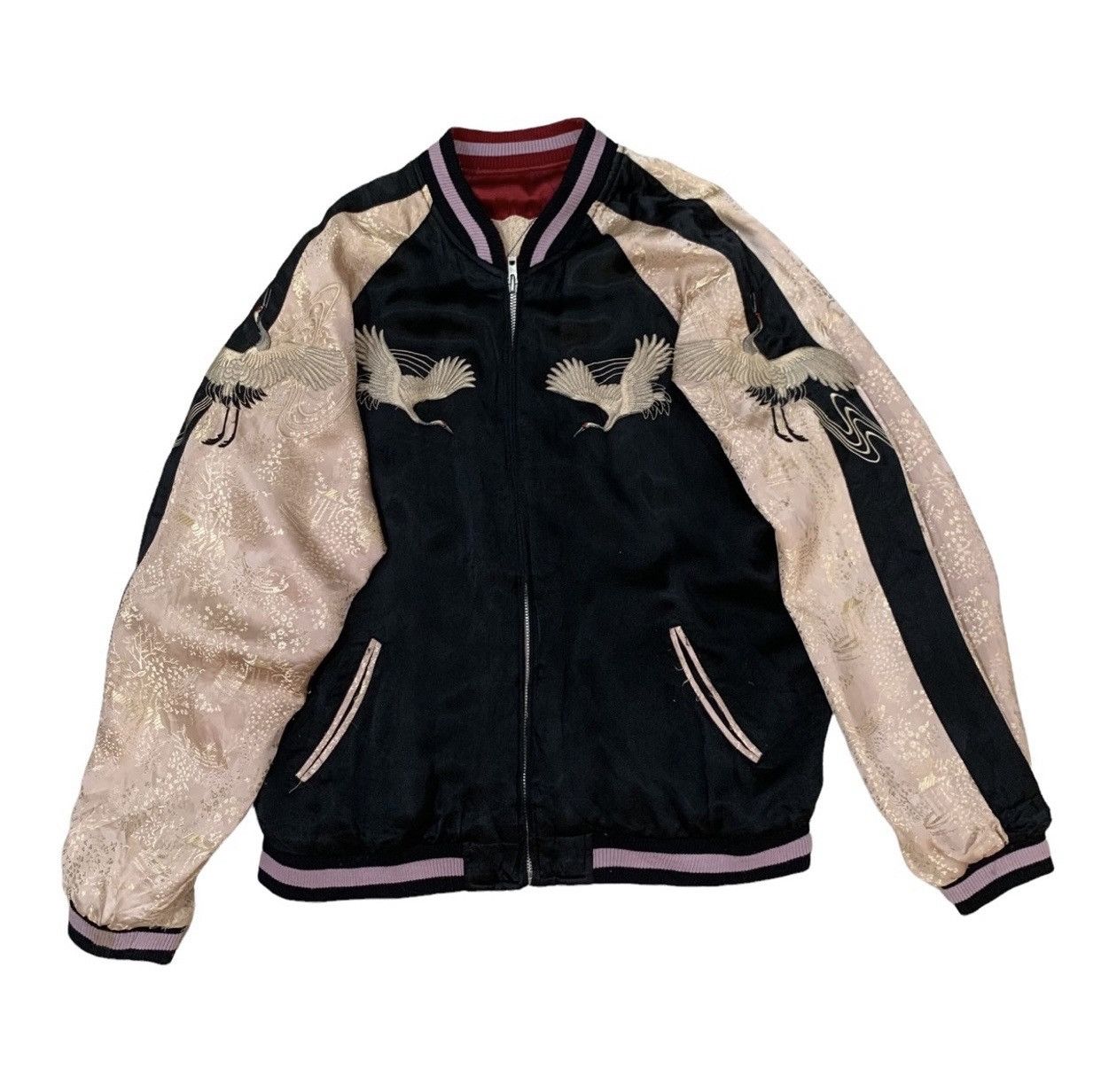 Japanese Brand 🔥VTG SUKAJAN SOUVENIR REVERSIBLE JAPAN CLASIC SCRIPT JACKET Size US S / EU 44-46 / 1 - 7 Thumbnail