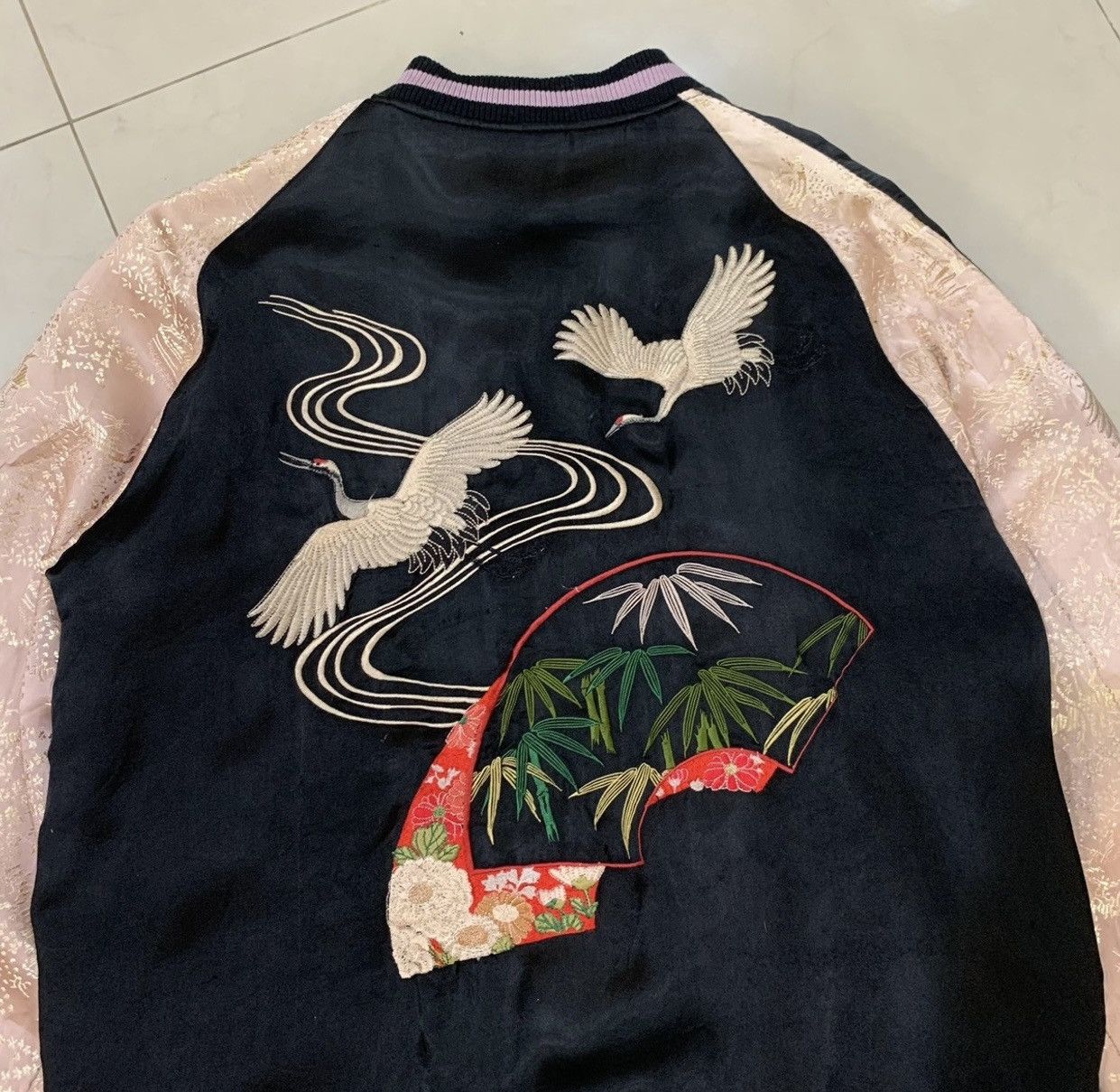 Japanese Brand 🔥VTG SUKAJAN SOUVENIR REVERSIBLE JAPAN CLASIC SCRIPT JACKET Size US S / EU 44-46 / 1 - 10 Thumbnail