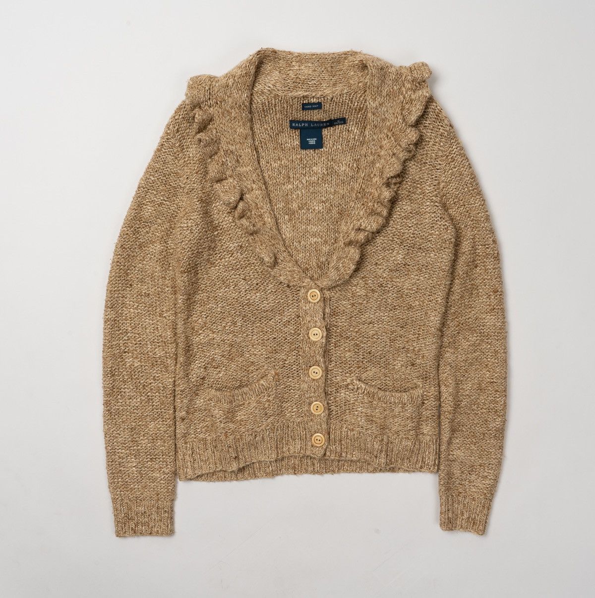 ralph lauren silk handknit swiater