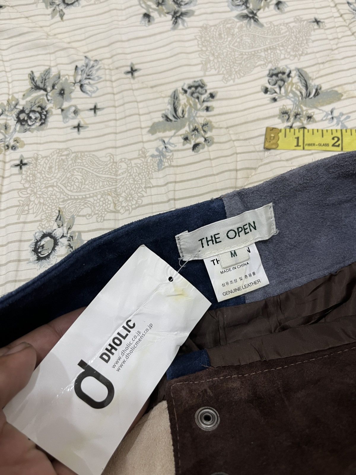 Genuine Leather × Hypebeast × Japanese Brand (Ppp). DHOLIC THE OPEN JAPANESE LEATHER PATCHWORK SKIRTS Size 27" / US 4 / IT 40 - 8 Thumbnail