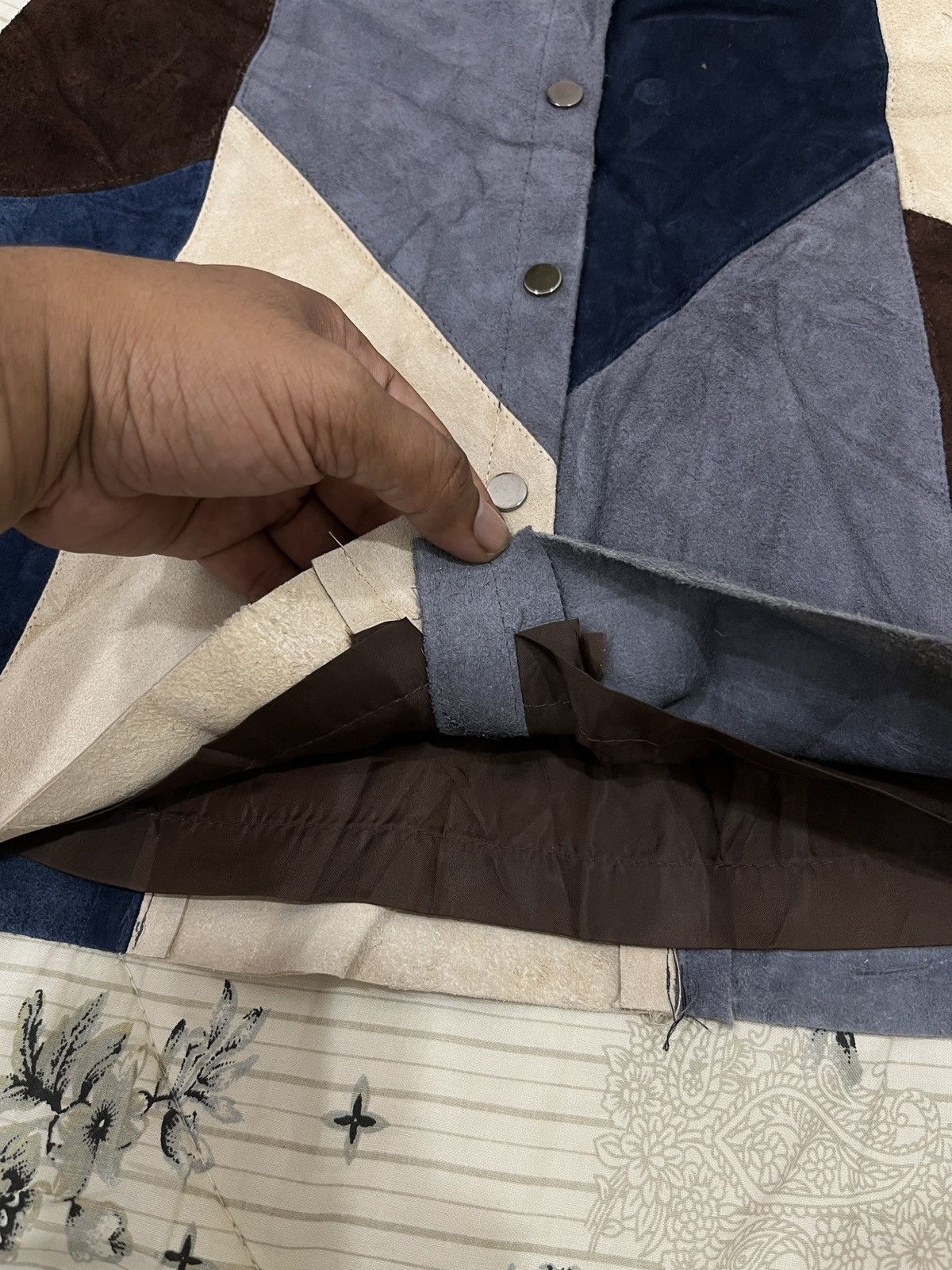 Genuine Leather × Hypebeast × Japanese Brand (Ppp). DHOLIC THE OPEN JAPANESE LEATHER PATCHWORK SKIRTS Size 27" / US 4 / IT 40 - 7 Thumbnail