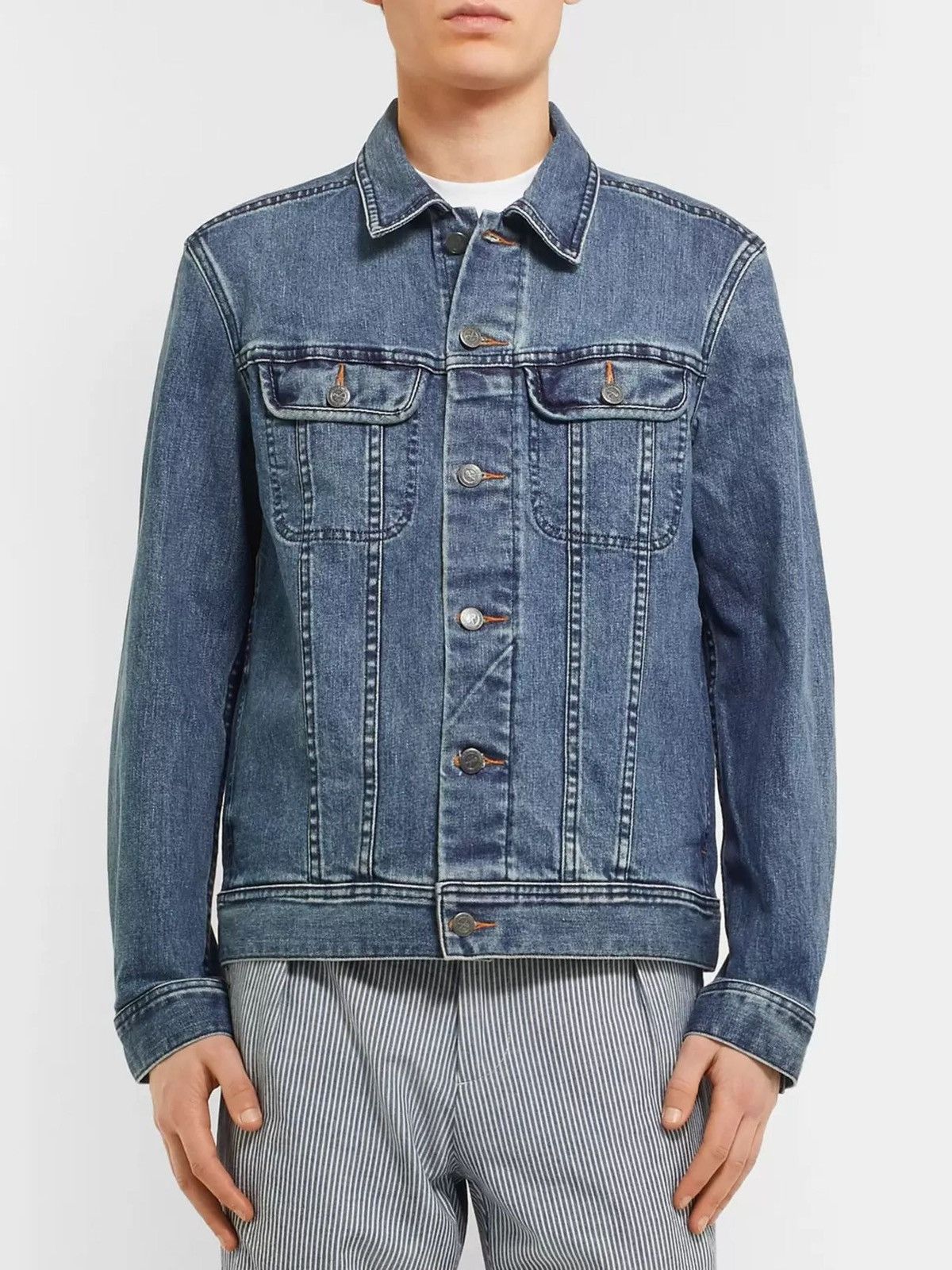A.P.C. A.P.C. Fitted Denim Jacket Size US L / EU 52-54 / 3 - 1 Thumbnail