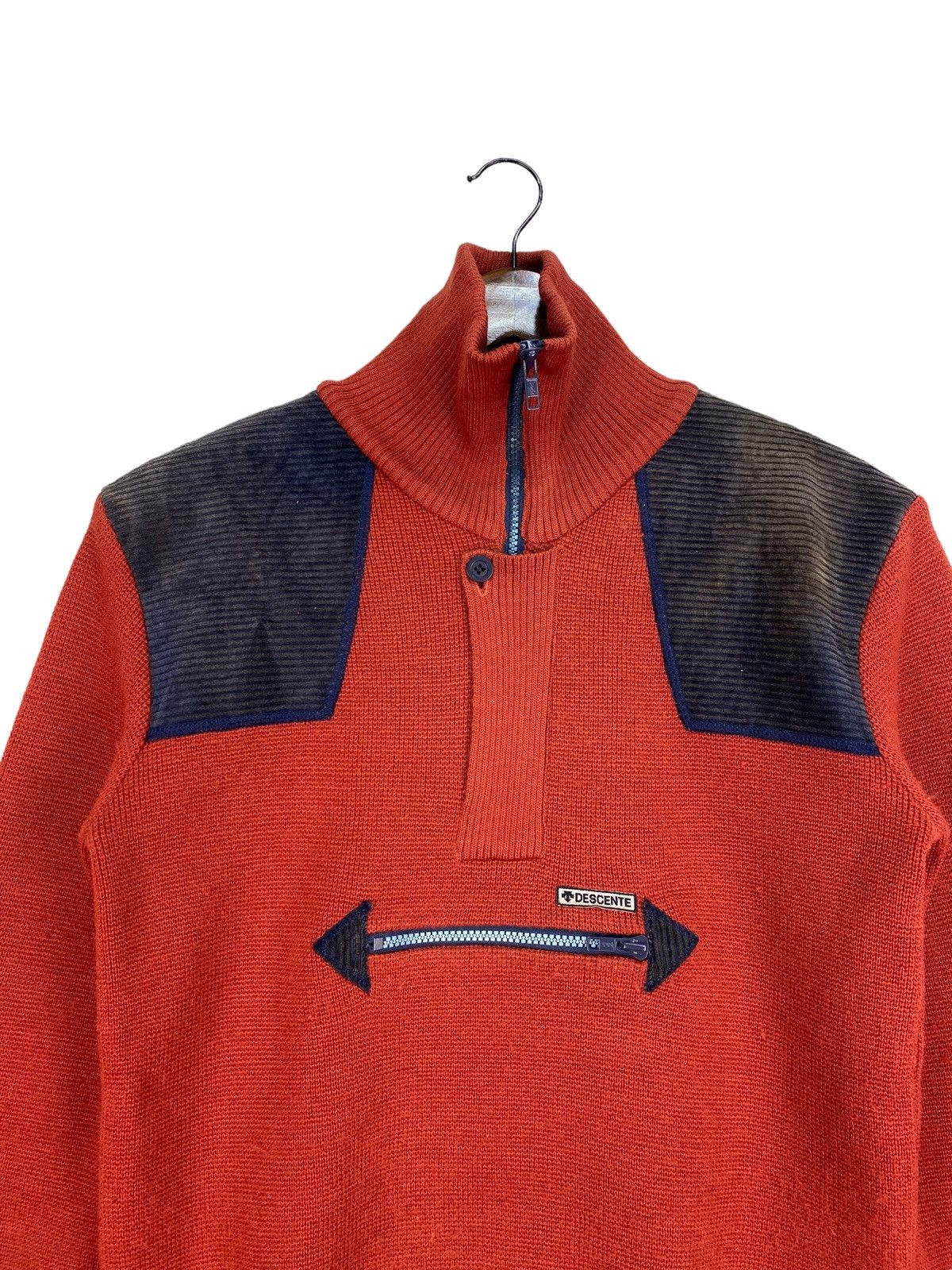 Descente Vintage Descente Center Zipper Sweatshirt Size US M / EU 48-50 / 2 - 2 Thumbnail