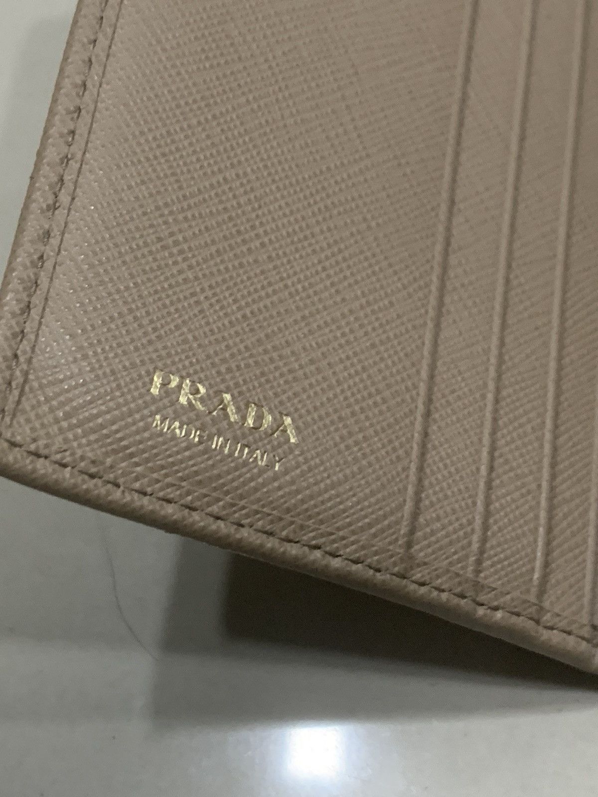 Prada PRADA FLAP WALLET SAFFIANO LEATHER BEIGE Size ONE SIZE - 6 Thumbnail