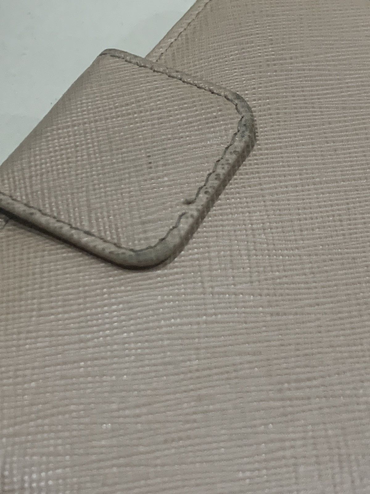 Prada PRADA FLAP WALLET SAFFIANO LEATHER BEIGE Size ONE SIZE - 12 Thumbnail