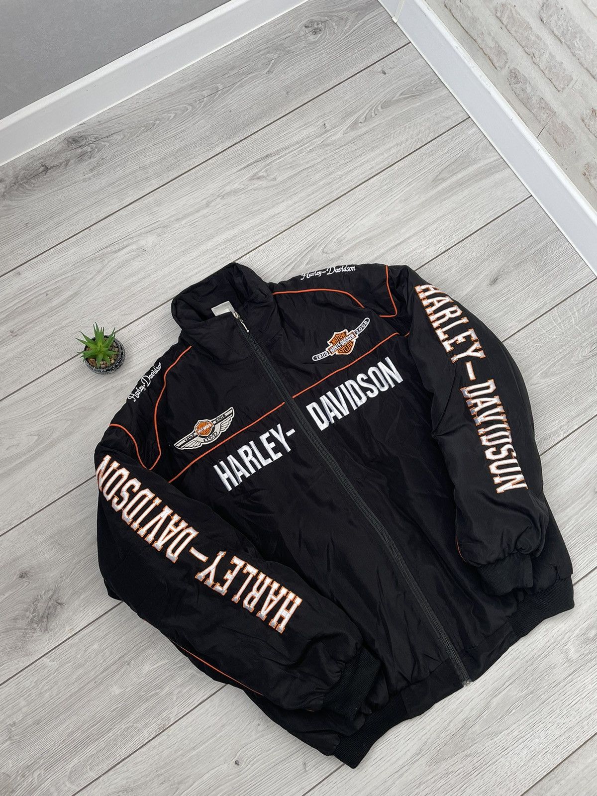 Harley Davidson Vintage Harley Davidson Racing Jacket Size US XL / EU 56 / 4 - 3 Thumbnail