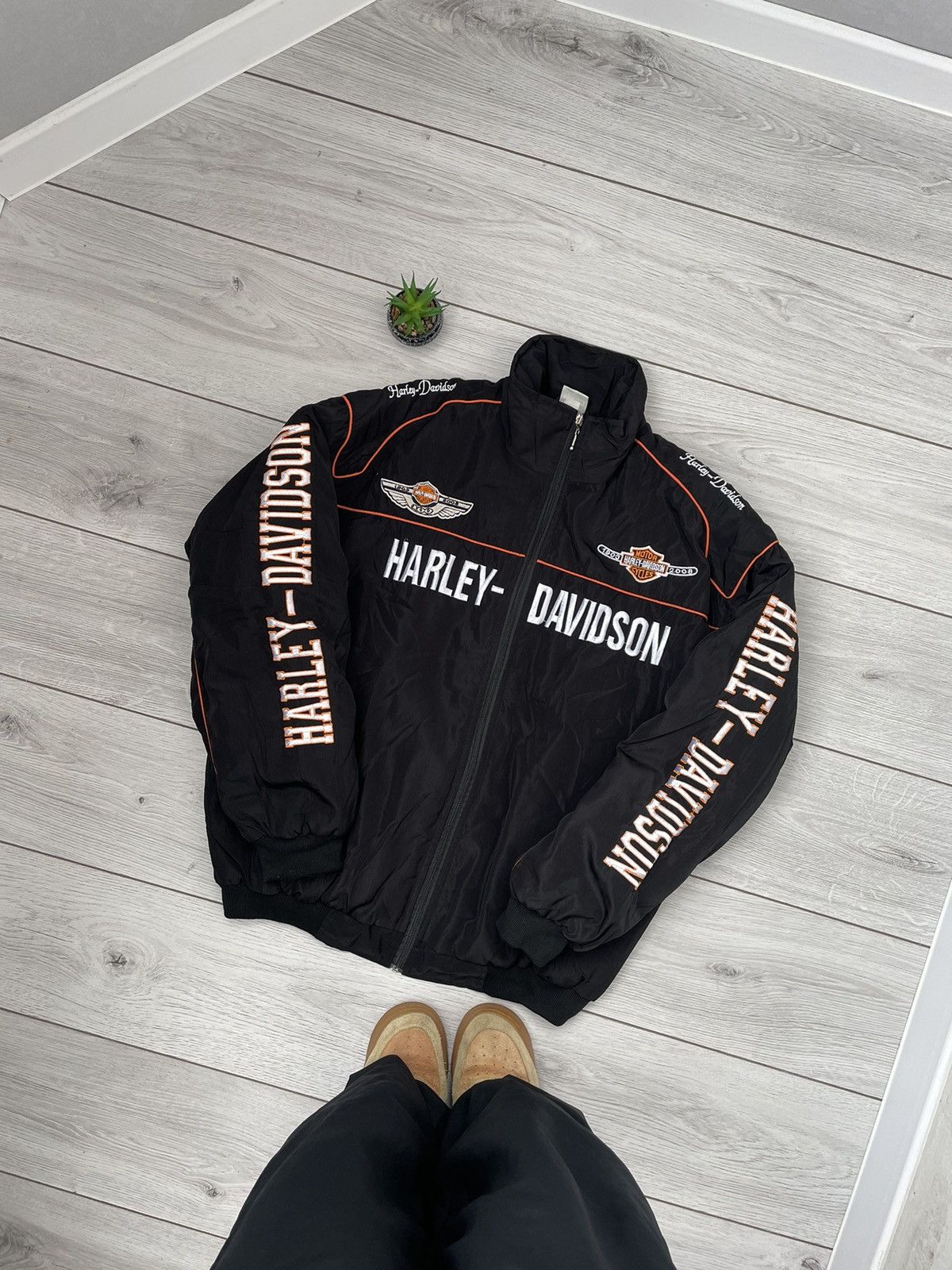 Harley Davidson Vintage Harley Davidson Racing Jacket Size US XL / EU 56 / 4 - 2 Thumbnail