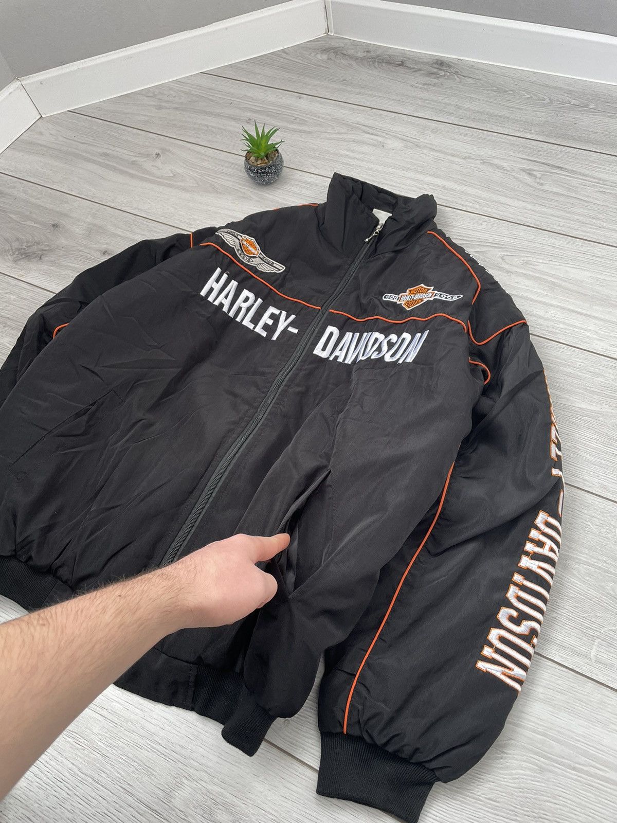 Harley Davidson Vintage Harley Davidson Racing Jacket Size US XL / EU 56 / 4 - 6 Thumbnail