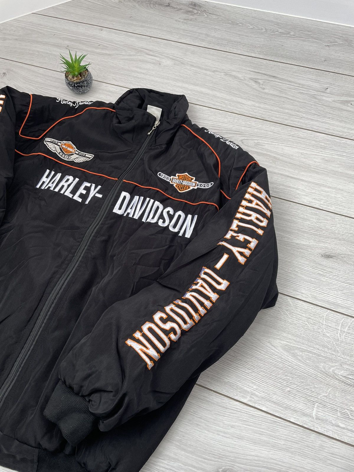 Harley Davidson Vintage Harley Davidson Racing Jacket Size US XL / EU 56 / 4 - 4 Thumbnail