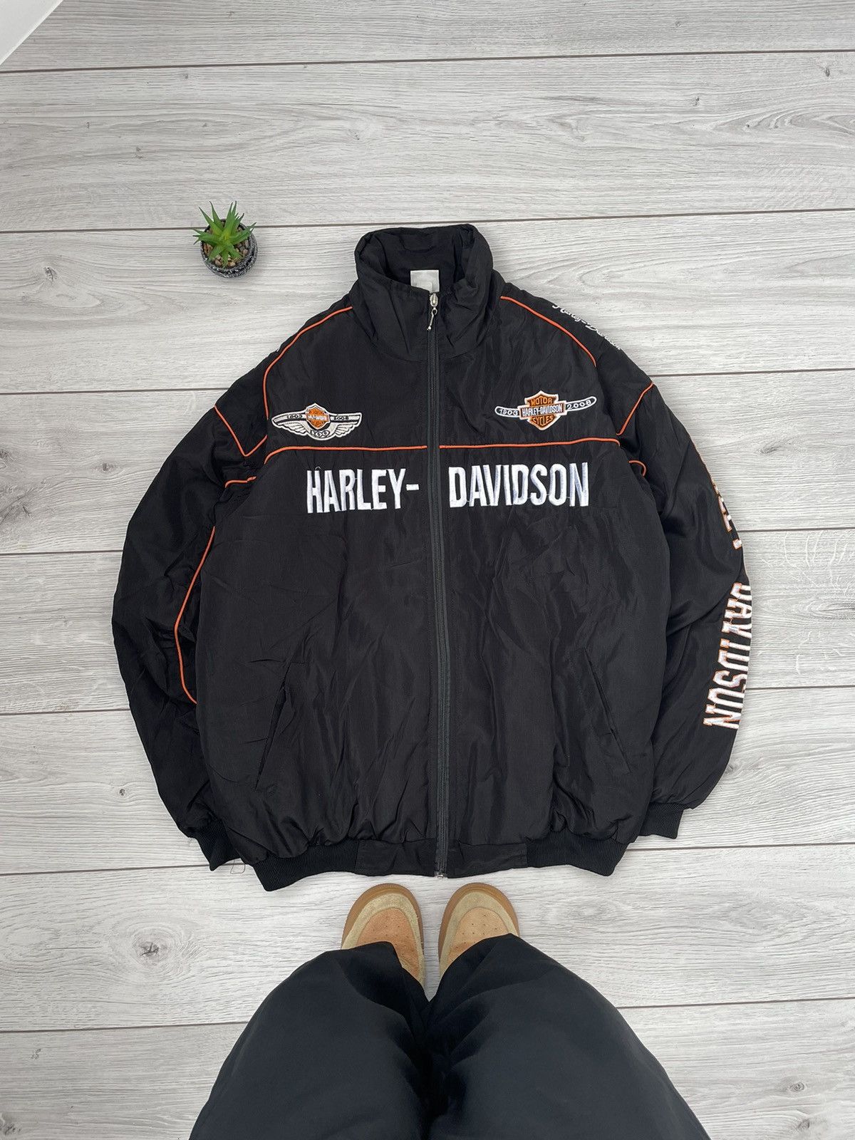 Harley Davidson Vintage Harley Davidson Racing Jacket Size US XL / EU 56 / 4 - 5 Thumbnail