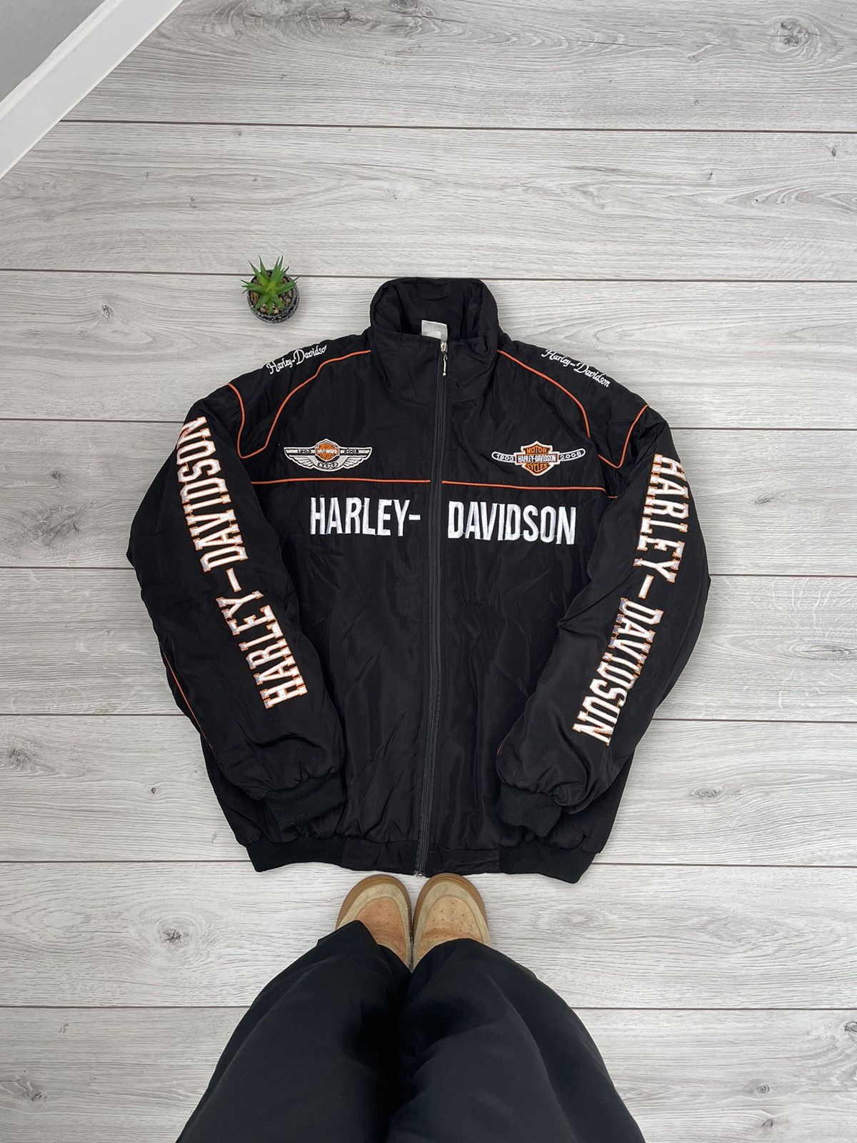 Harley Davidson Vintage Harley Davidson Racing Jacket Size US XL / EU 56 / 4 - 1 Thumbnail