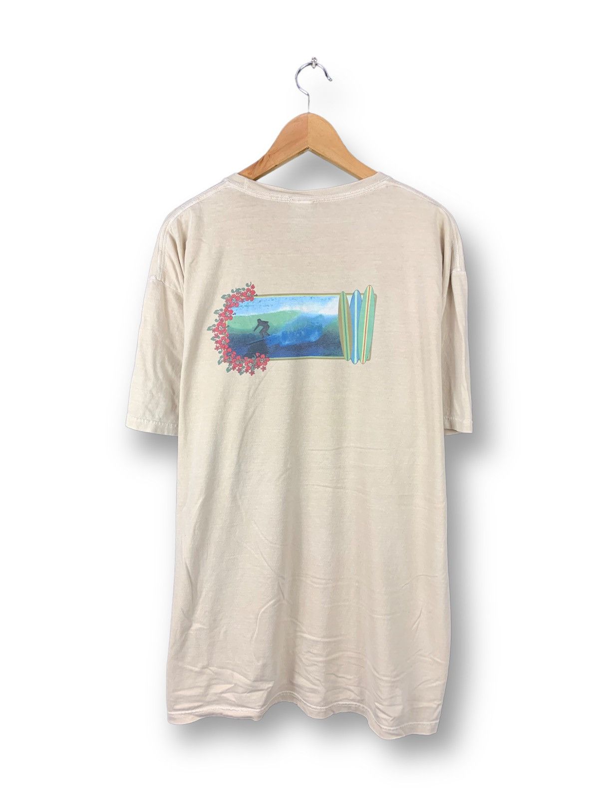 Vintage 🔥Vintage Style Hawaii Surf Tee Irvine Cabo Size US XL / EU 56 / 4 - 1 Thumbnail