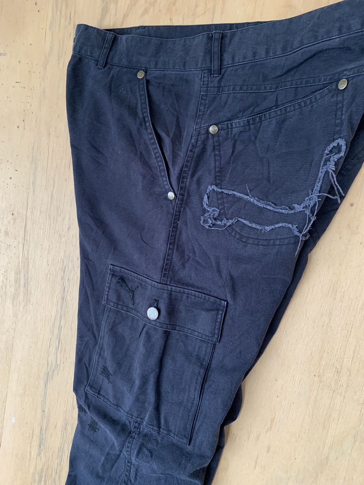Puma × Vintage Puma Cargo Pant Big Logo Size US 34 / EU 50 - 5 Thumbnail