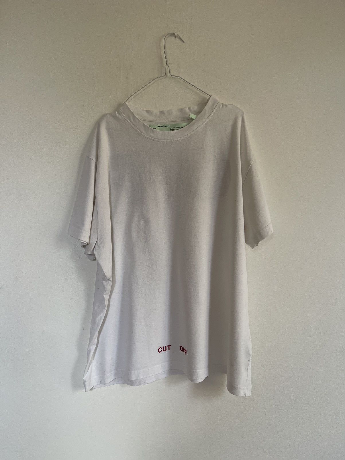 Off-White Off white cut off TEE Size US L / EU 52-54 / 3 - 3 Thumbnail
