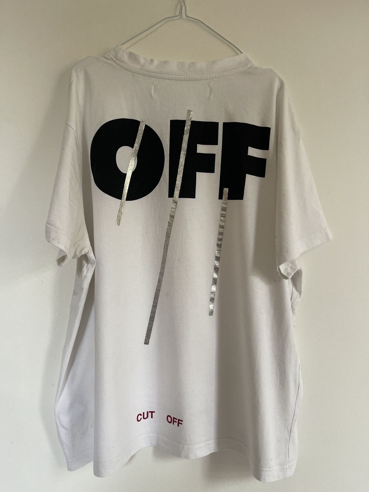 Off-White Off white cut off TEE Size US L / EU 52-54 / 3 - 4 Thumbnail