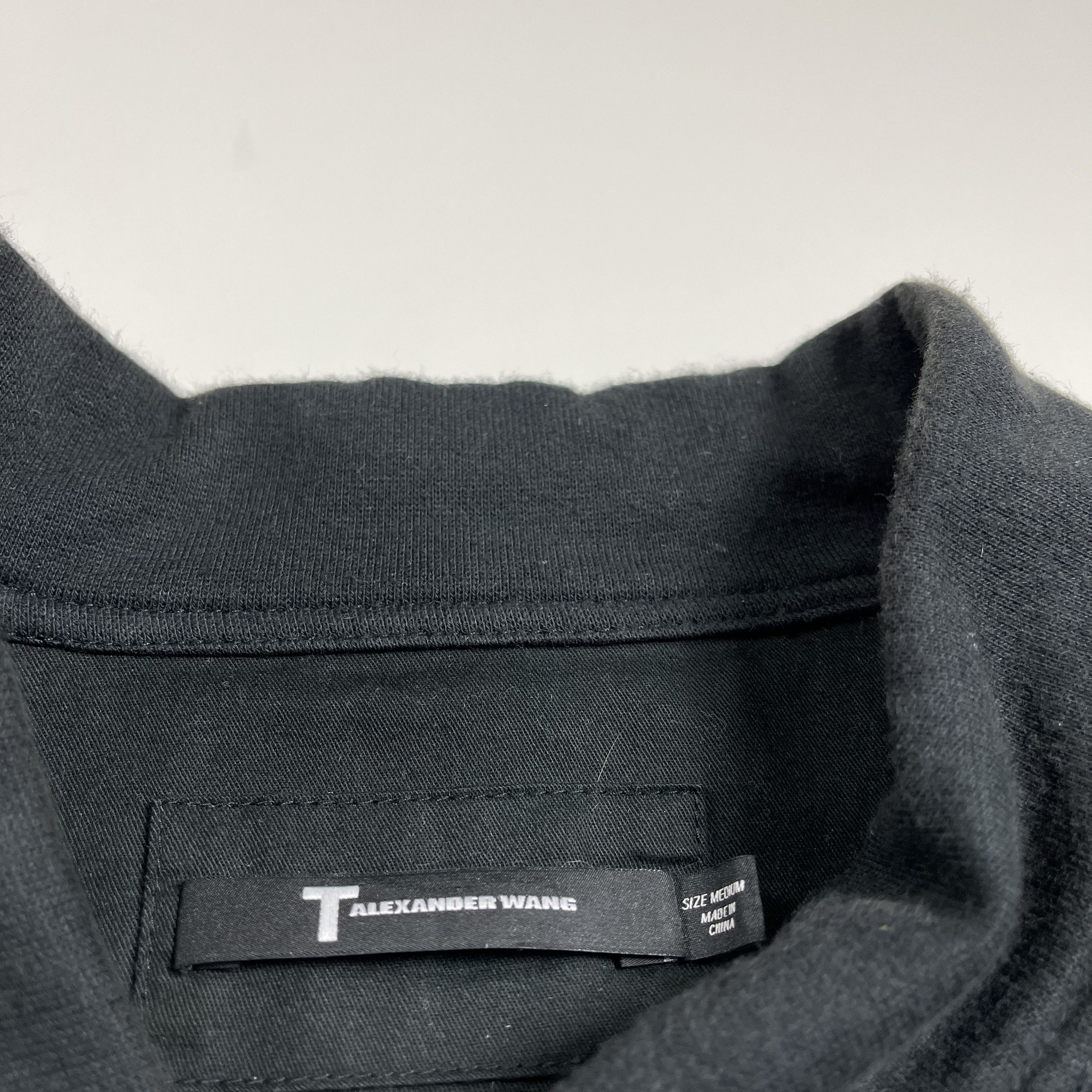 Alexander Wang Black Cotton Bomber Jacket Size US M / EU 48-50 / 2 - 3 Thumbnail