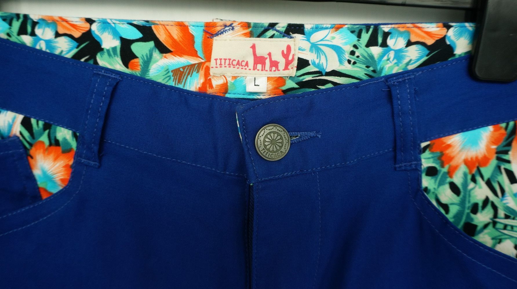 Japanese Brand Japanese Brand TITICACA Floral Pocket Women's Casual Pants Size 31" - 3 Thumbnail