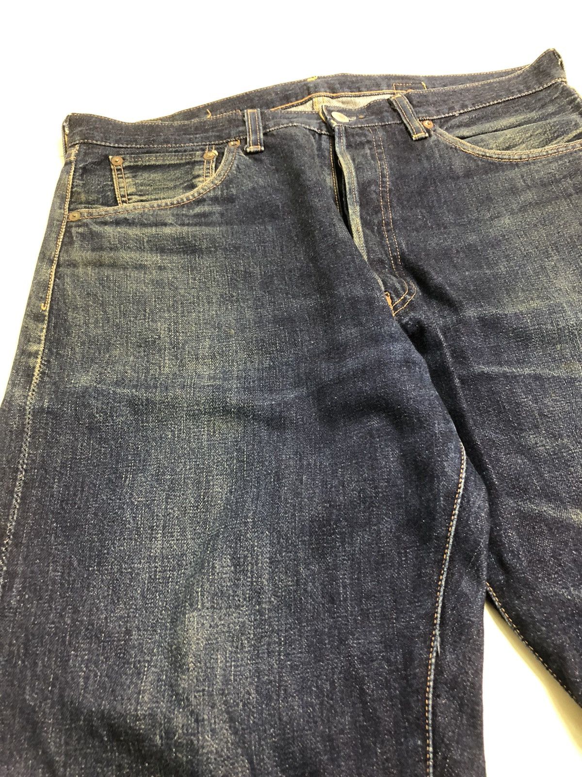 Levi's Vintage LVC Levi’s 501XX Big E Selvedge buckle back Size US 36 / EU 52 - 3 Thumbnail