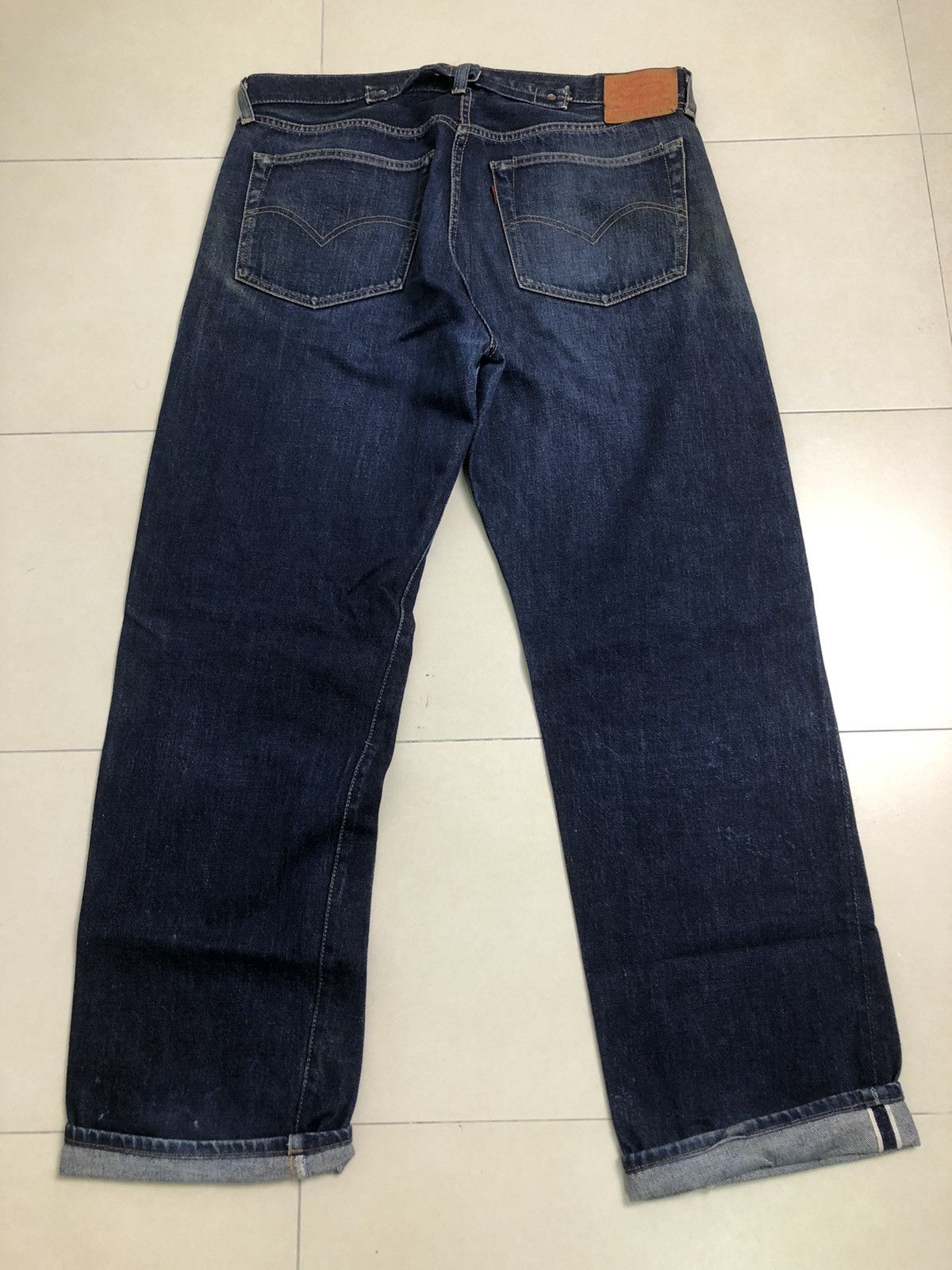 Levi's Vintage LVC Levi’s 501XX Big E Selvedge buckle back Size US 36 / EU 52 - 1 Thumbnail