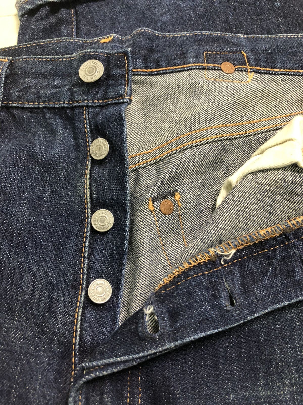 Levi's Vintage LVC Levi’s 501XX Big E Selvedge buckle back Size US 36 / EU 52 - 12 Thumbnail