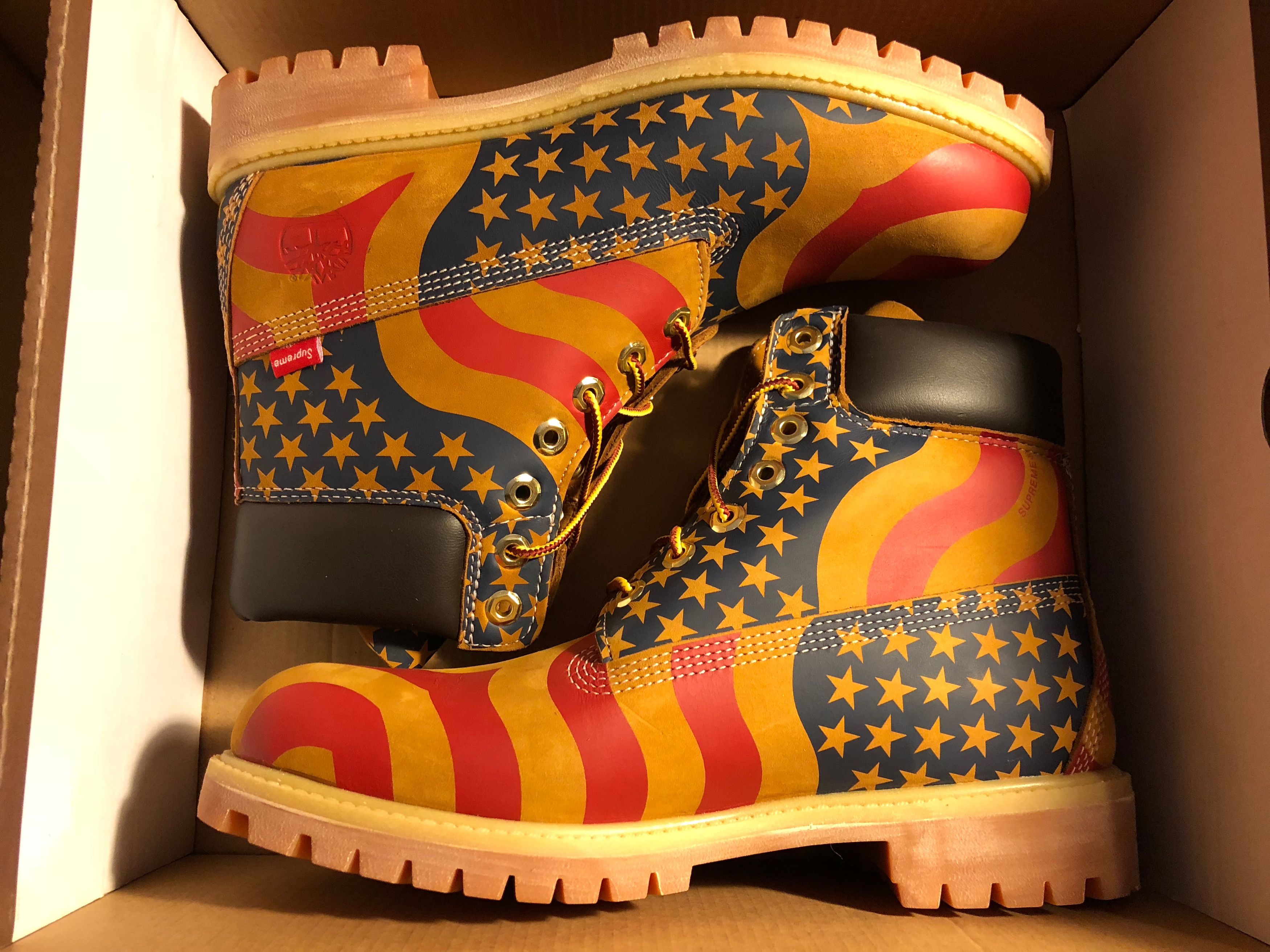 Supreme timberland stars hot sale and stripes