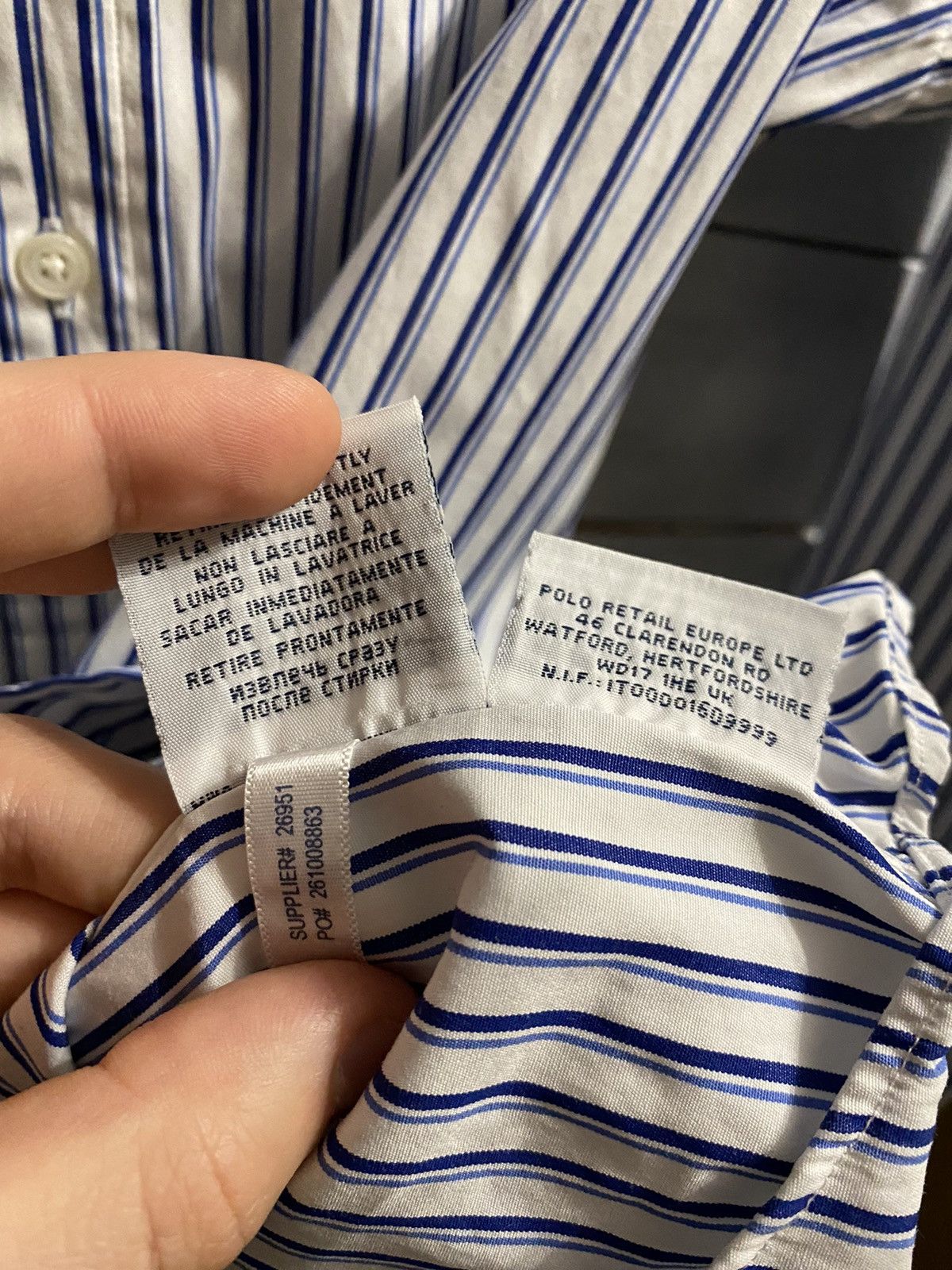 Ralph Lauren Vintage Striped Shirt Ralph Lauren Size M Size US M / EU 48-50 / 2 - 10 Thumbnail