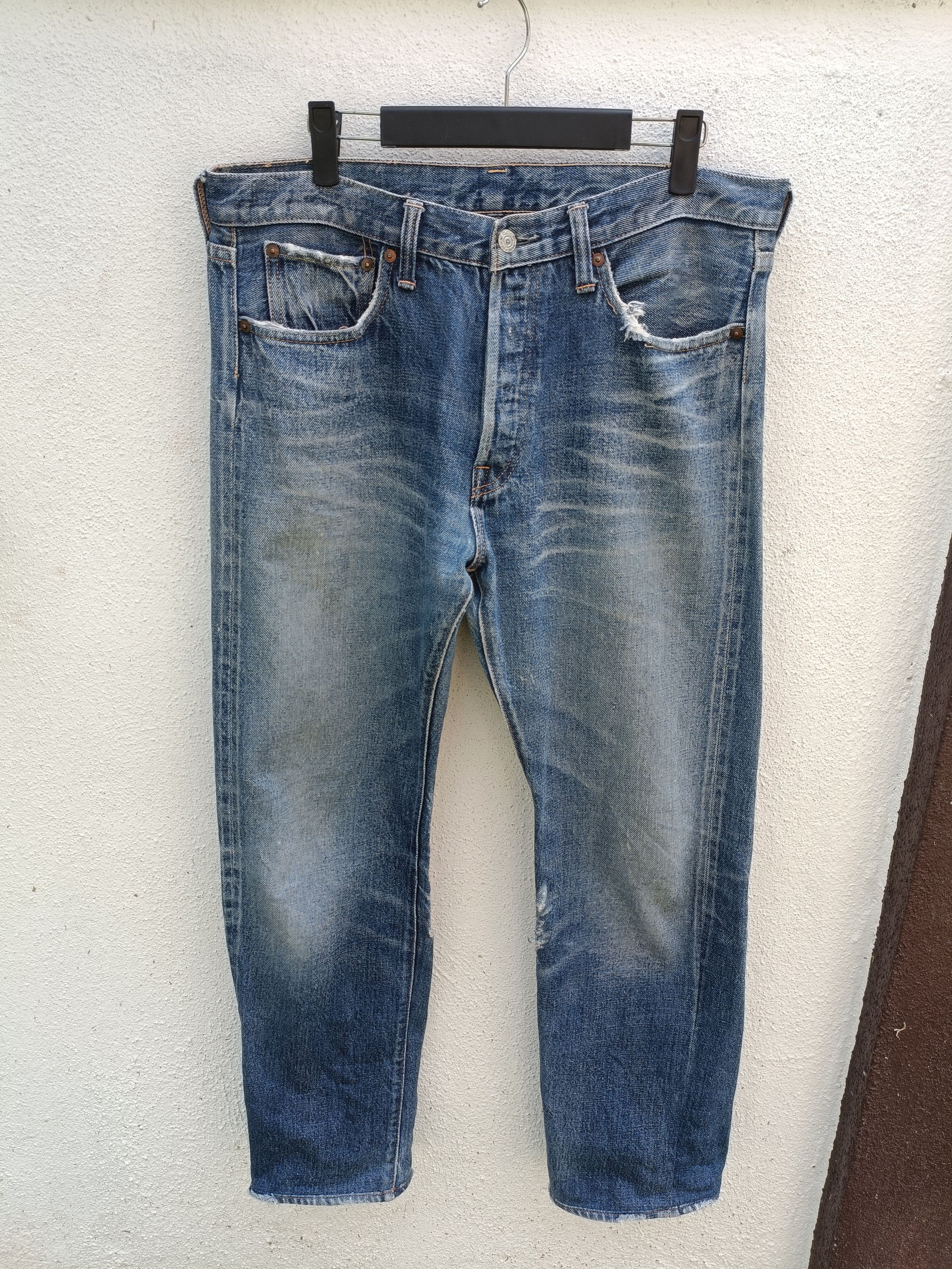 Denime Distressed Jeans Denime Selvedge Japan Size 34 Size US 34 / EU 50 - 10 Thumbnail