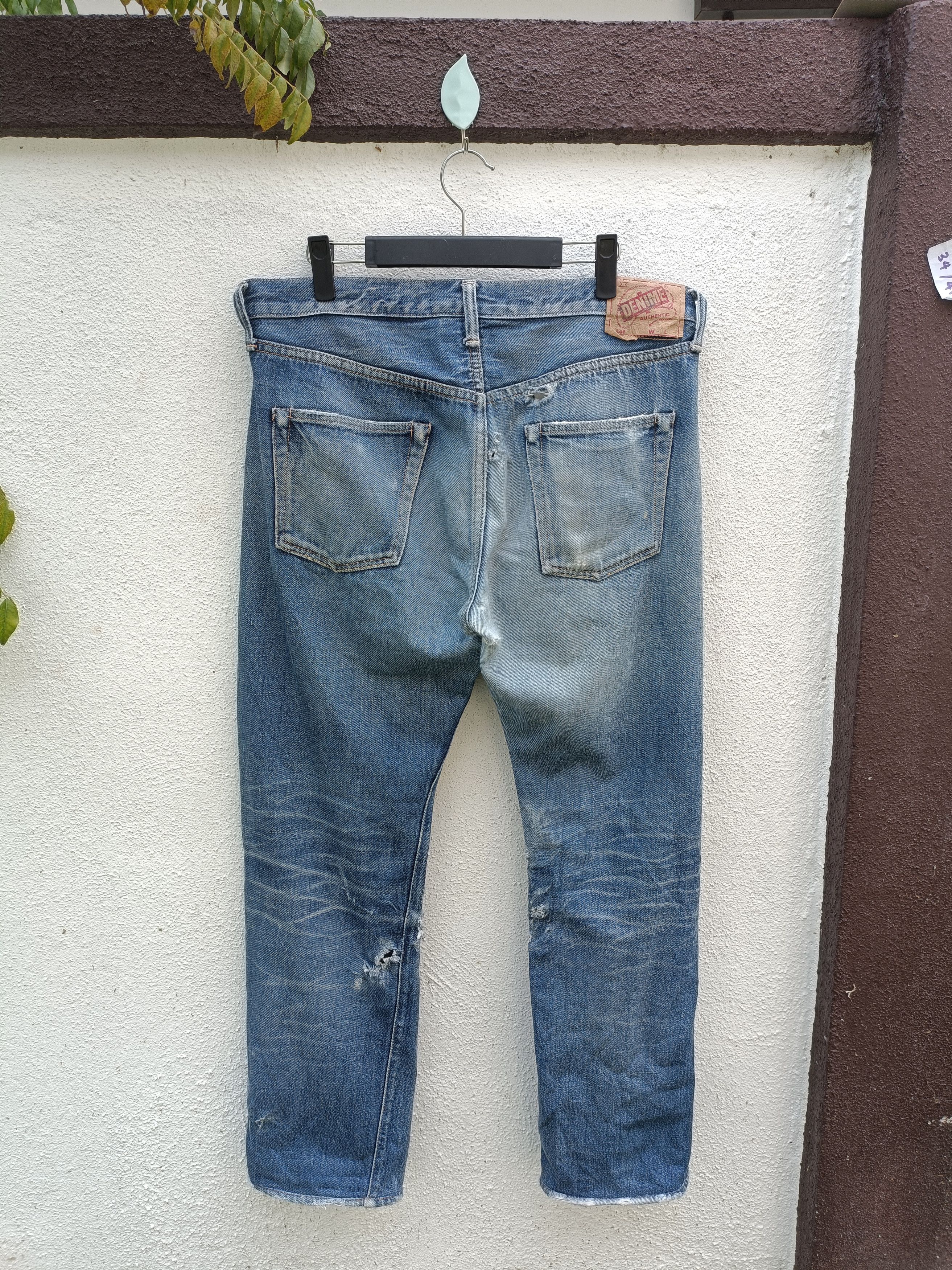 Denime Distressed Jeans Denime Selvedge Japan Size 34 Size US 34 / EU 50 - 18 Thumbnail