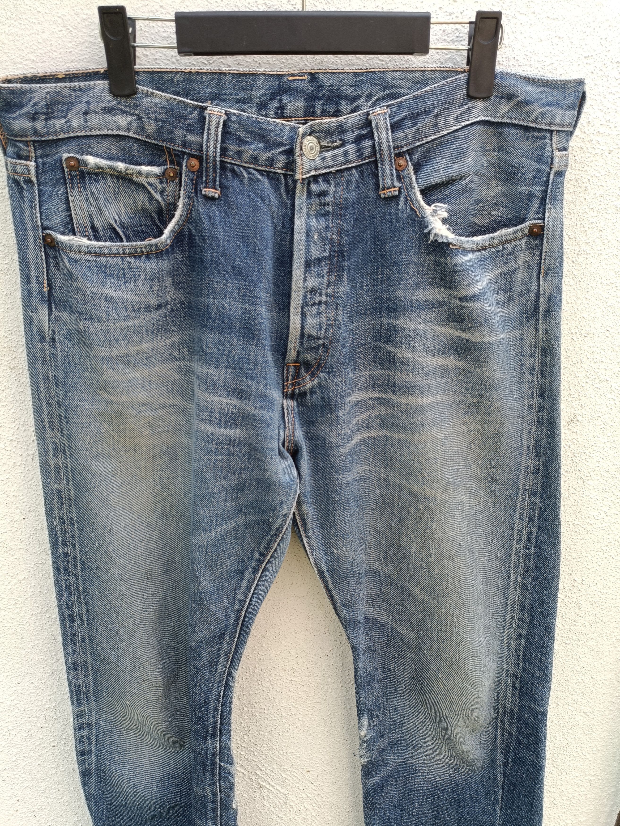 Denime Distressed Jeans Denime Selvedge Japan Size 34 Size US 34 / EU 50 - 7 Thumbnail